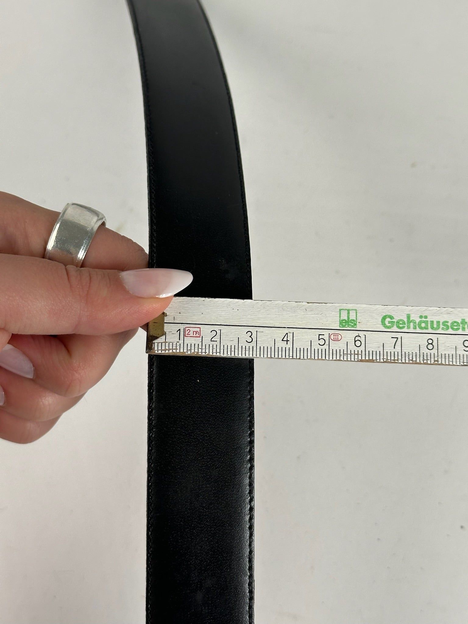 Dior Vintage Leather belt black Size ONE SIZE - 4 Thumbnail