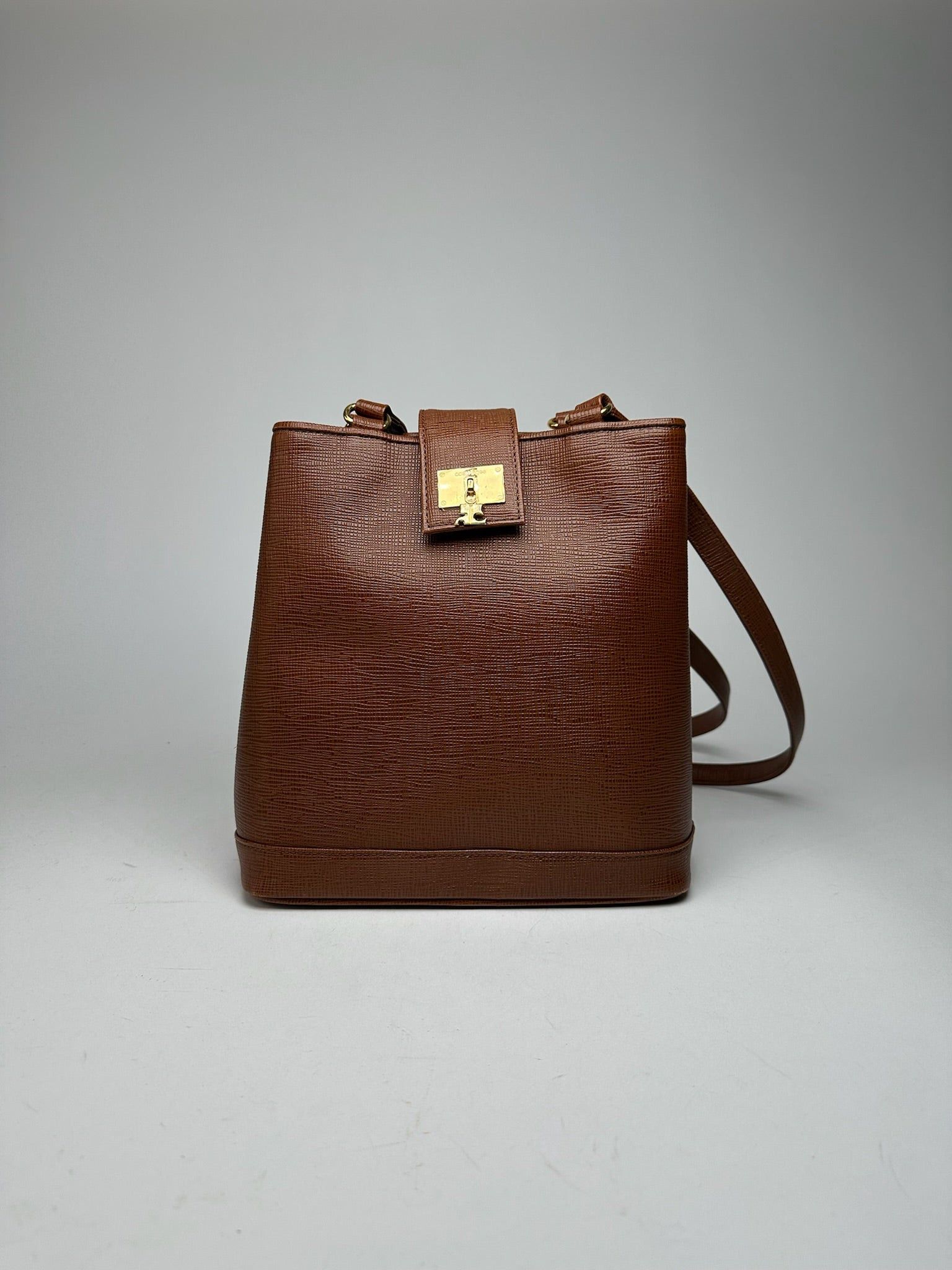 Courreges Vintage Leather bucket bag brown Size ONE SIZE - 14 Thumbnail