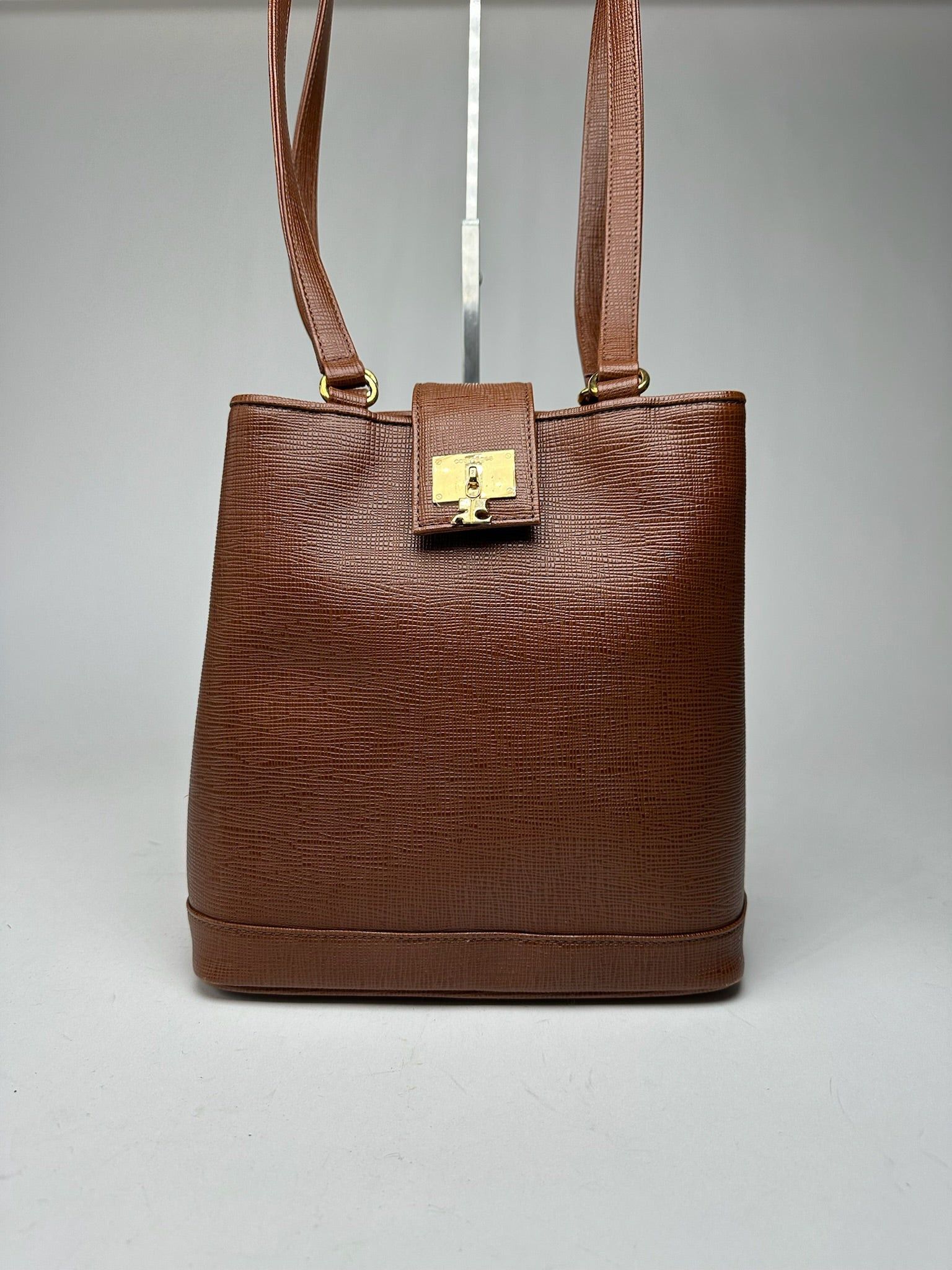 Courreges Vintage Leather bucket bag brown Size ONE SIZE - 13 Thumbnail
