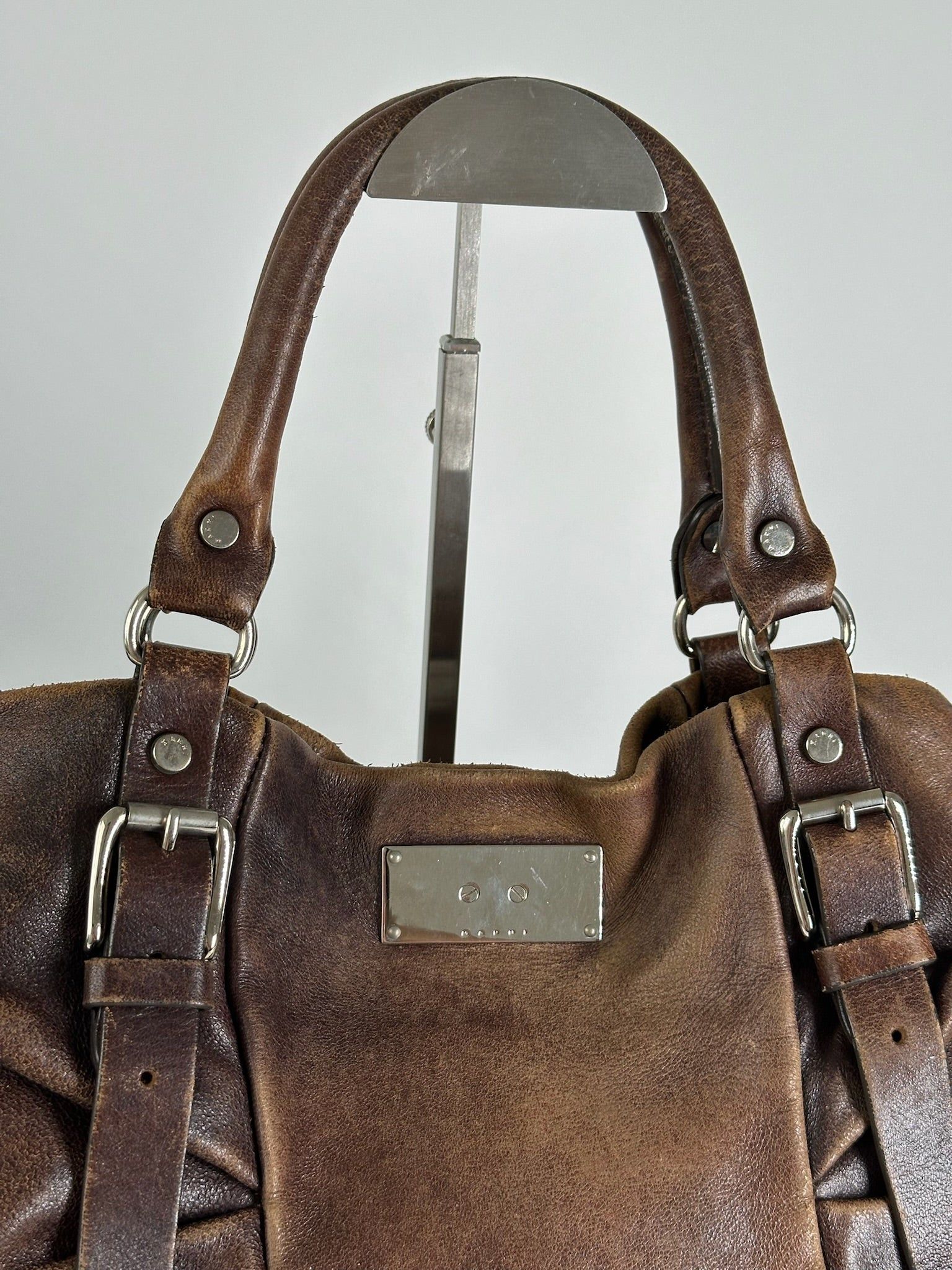 Marni Vintage Leather Shopper bag brown Size ONE SIZE - 2 Thumbnail