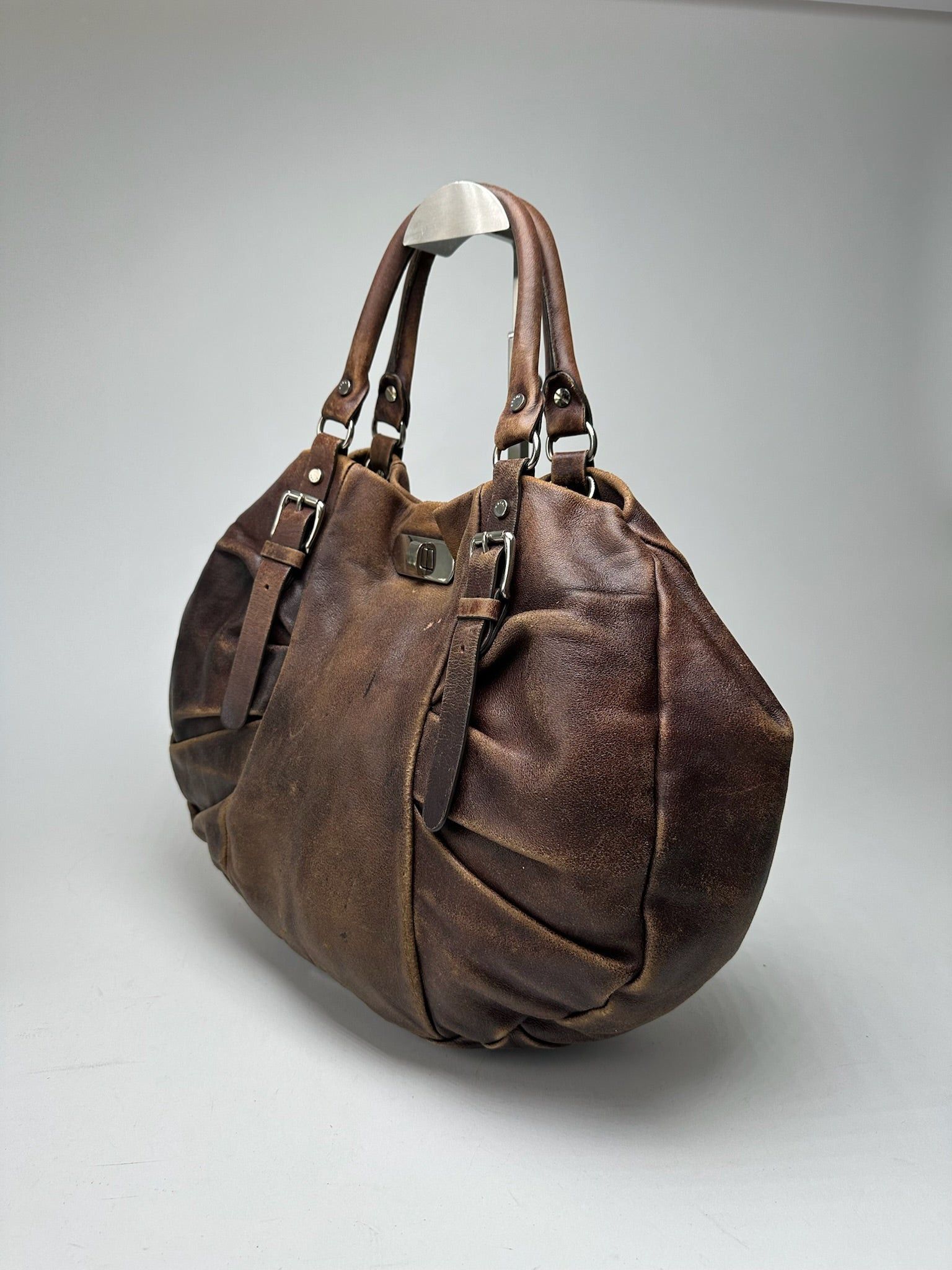 Marni Vintage Leather Shopper bag brown Size ONE SIZE - 3 Thumbnail