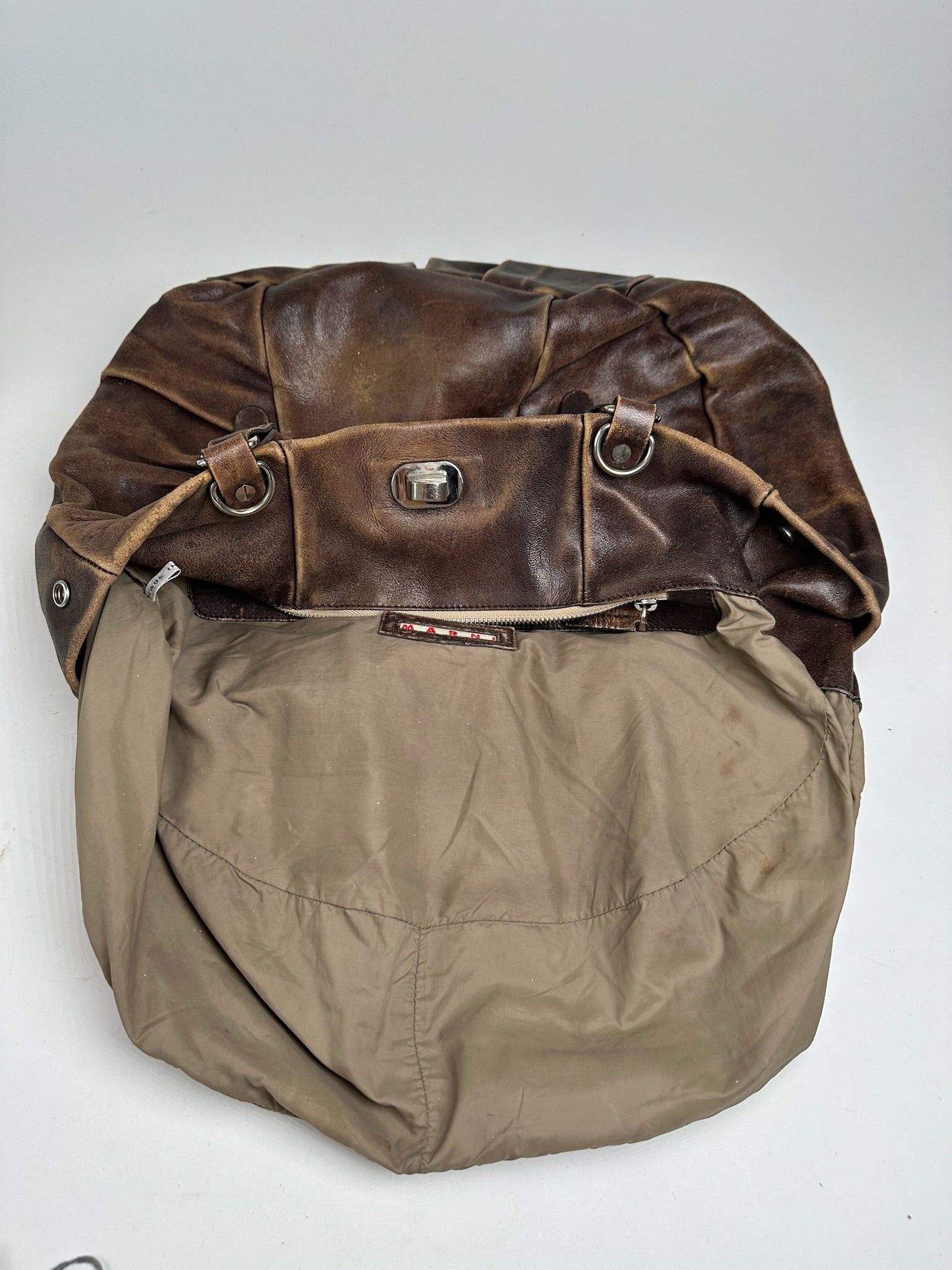 Marni Vintage Leather Shopper bag brown Size ONE SIZE - 7 Thumbnail
