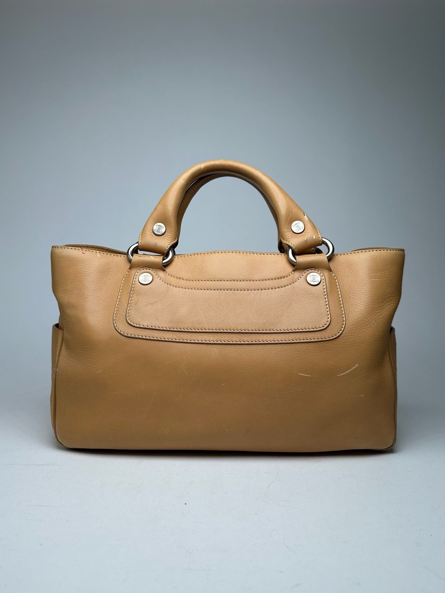 Celine Vintage Paris Leather Handbag beige Size ONE SIZE - 15 Thumbnail