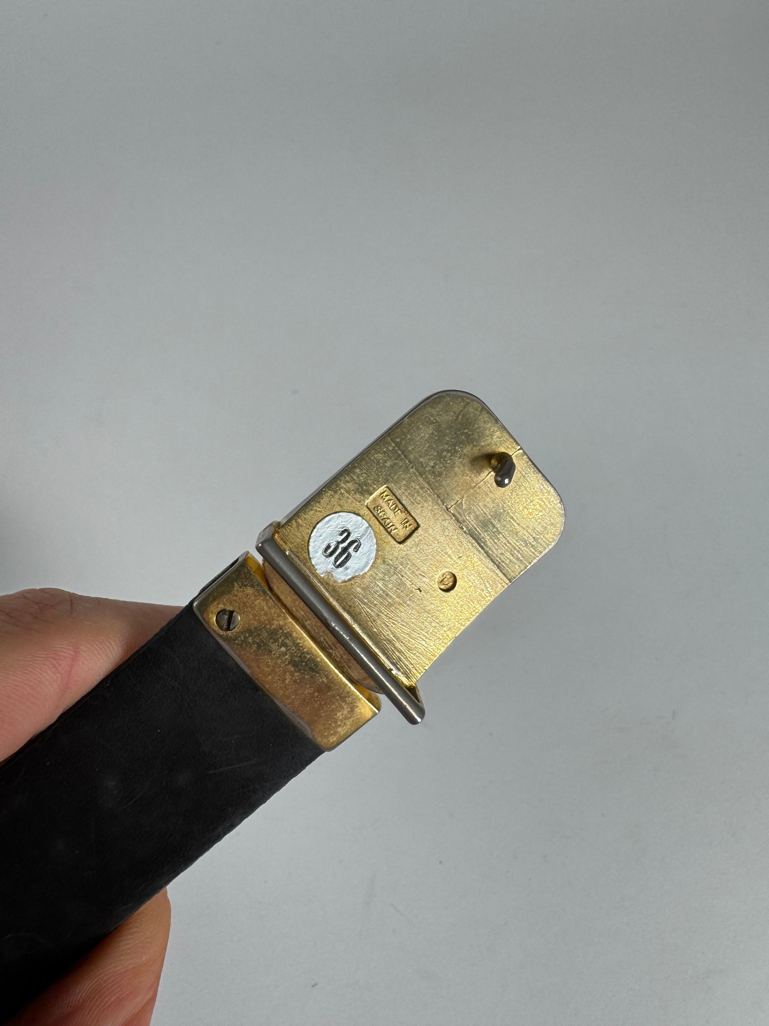 Dior Vintage Leather belt black Size ONE SIZE - 6 Thumbnail