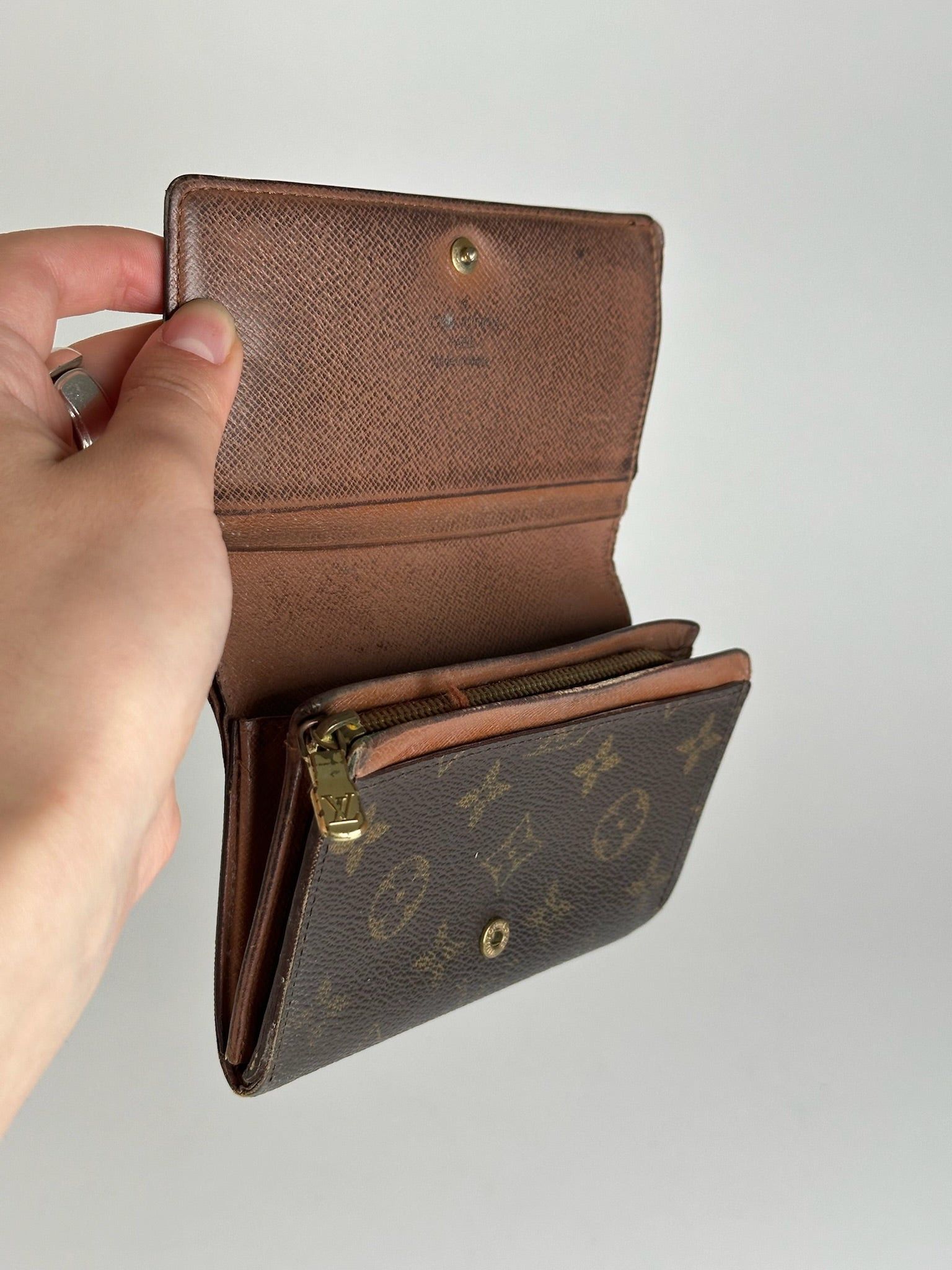 Louis Vuitton Vintage Leather monogram Wallet brown Size ONE SIZE - 6 Thumbnail