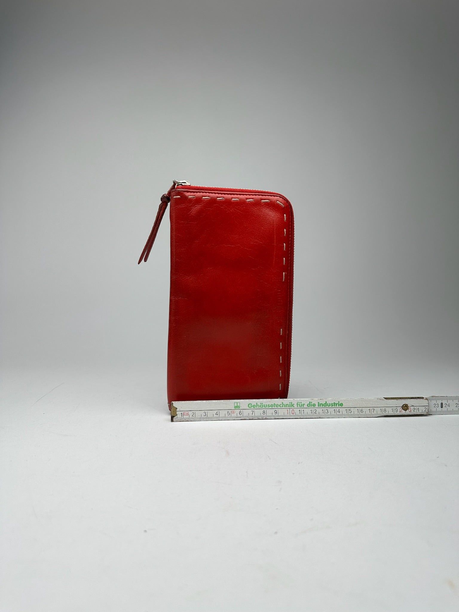 Miu Miu Vintage Leather Wallet red Size ONE SIZE - 9 Thumbnail