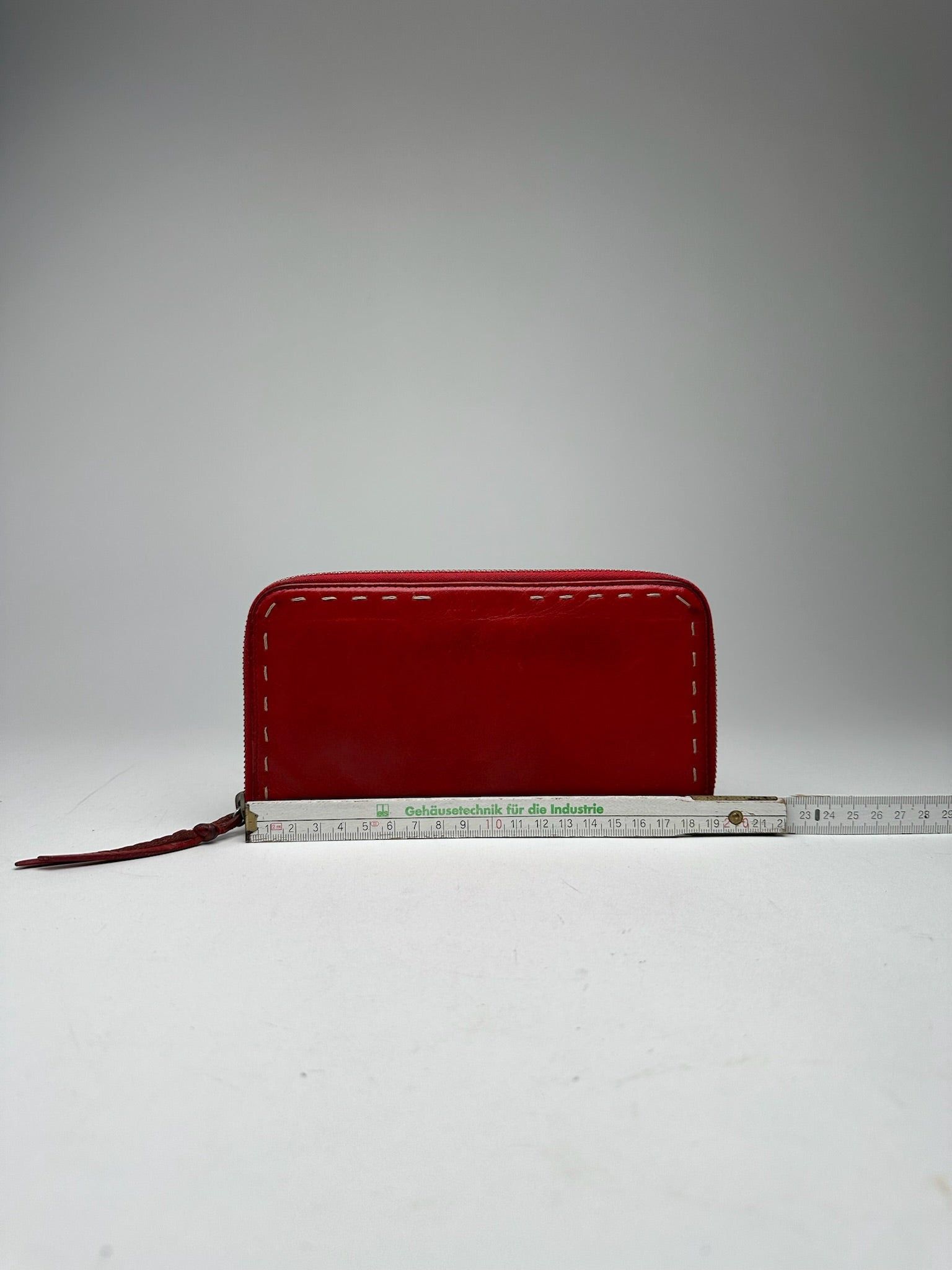Miu Miu Vintage Leather Wallet red Size ONE SIZE - 10 Thumbnail
