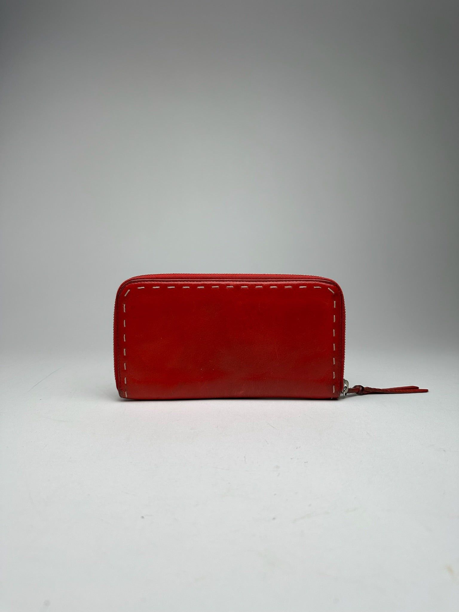Miu Miu Vintage Leather Wallet red Size ONE SIZE - 2 Thumbnail