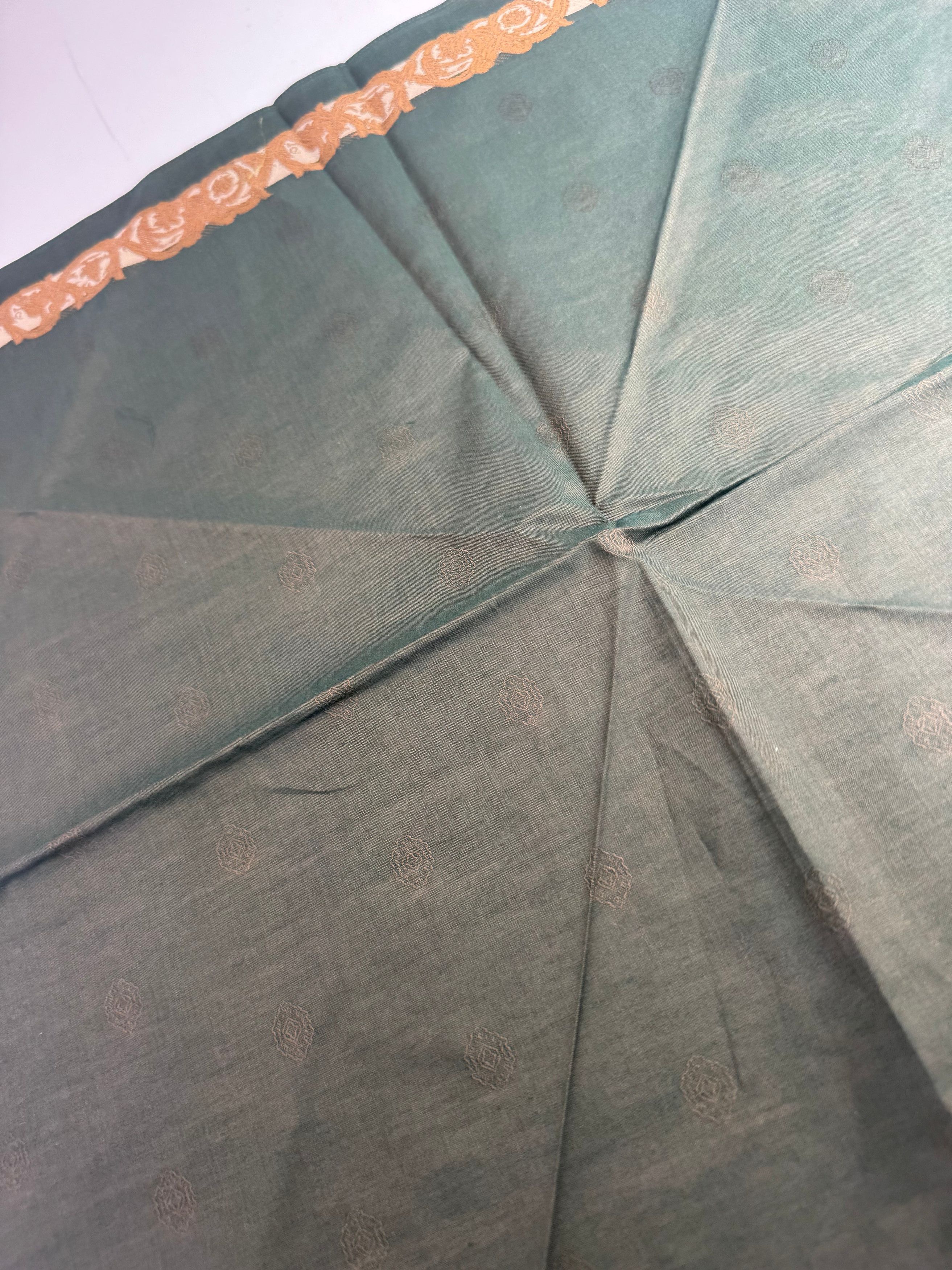 Celine Vintage Scarf Green Brown Size ONE SIZE - 5 Thumbnail