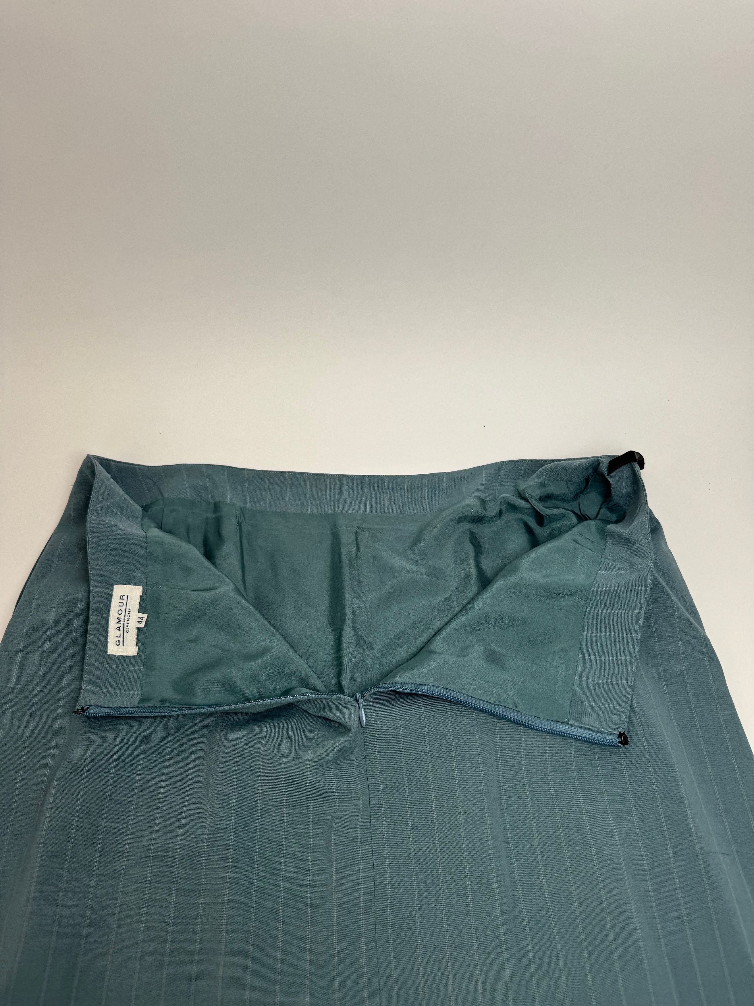 Other Vintage Givenchy Skirt CL turquoise Size 36" / US 14 / IT 50 - 10 Thumbnail