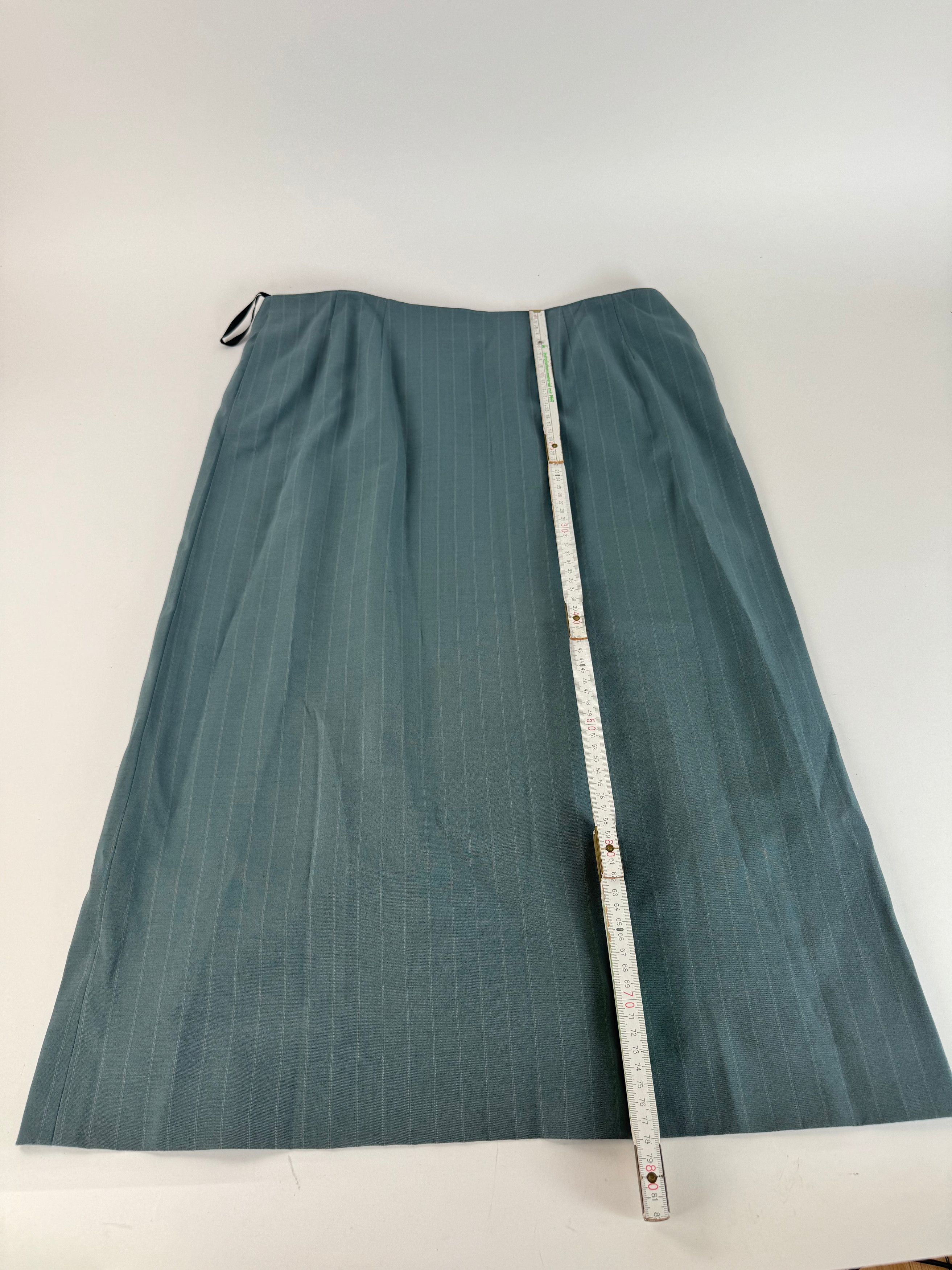 Other Vintage Givenchy Skirt CL turquoise Size 36" / US 14 / IT 50 - 7 Thumbnail