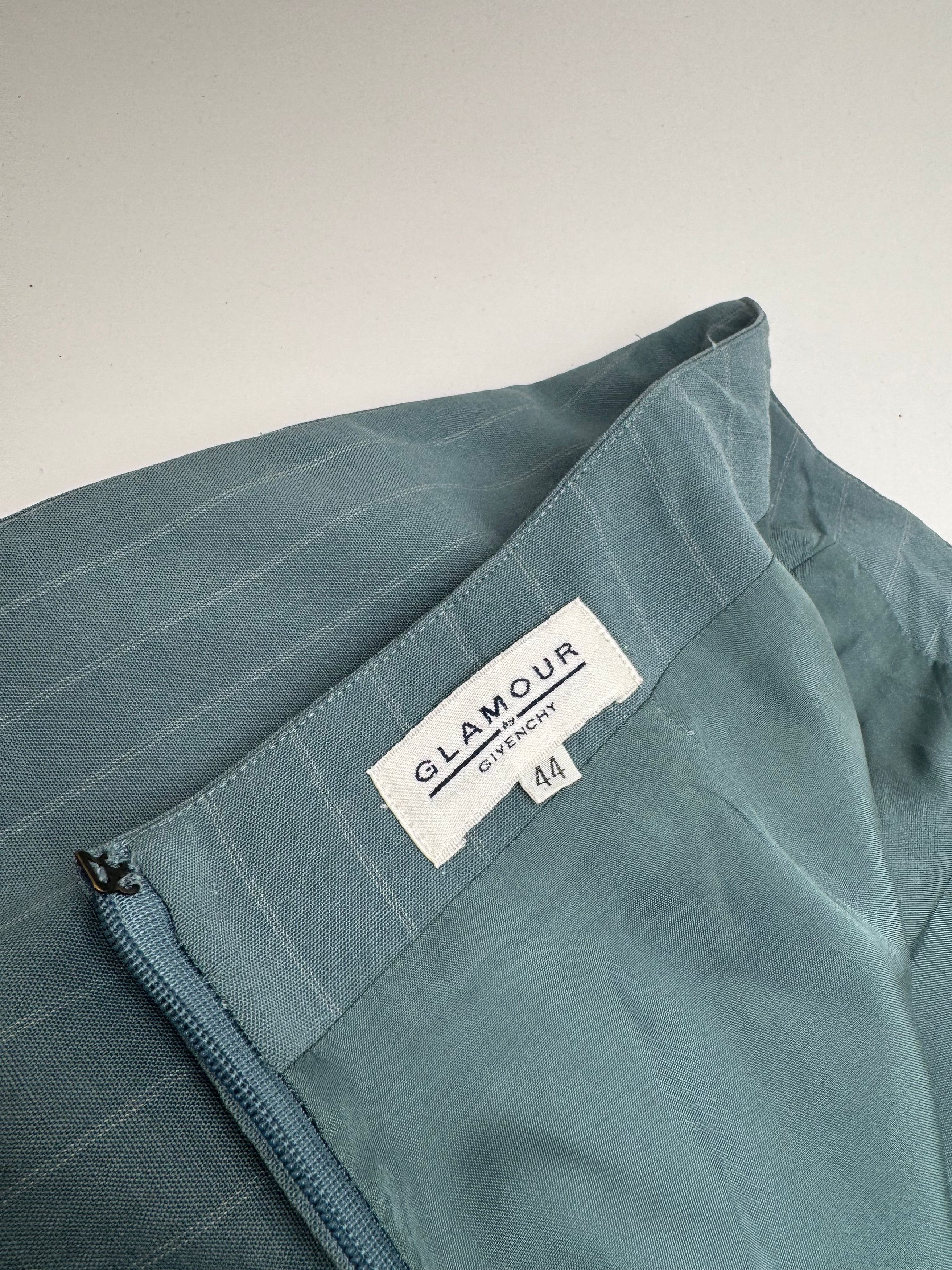Other Vintage Givenchy Skirt CL turquoise Size 36" / US 14 / IT 50 - 11 Thumbnail