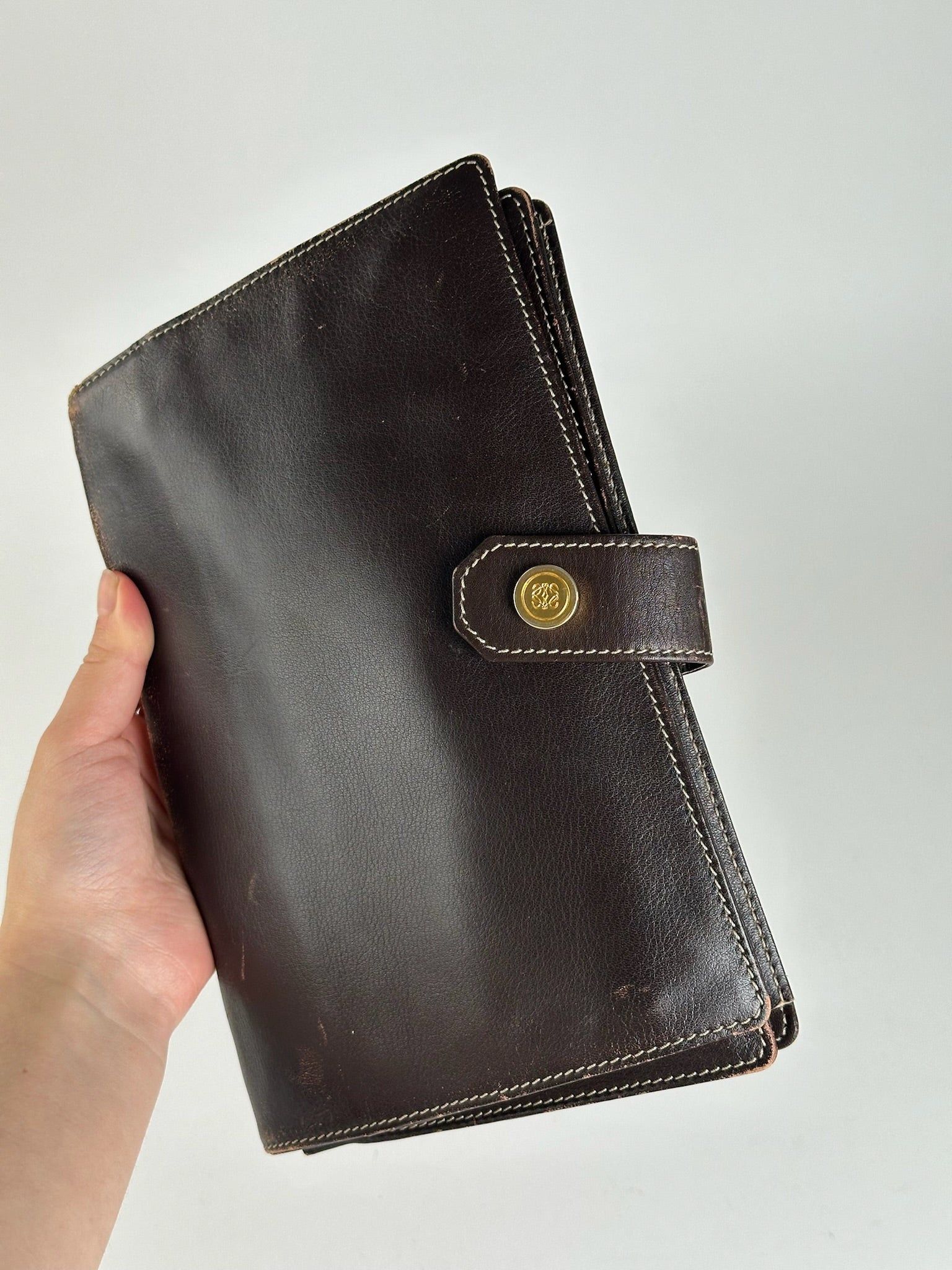 Loewe Vintage Madrid Leather clutch brown Size ONE SIZE - 13 Thumbnail