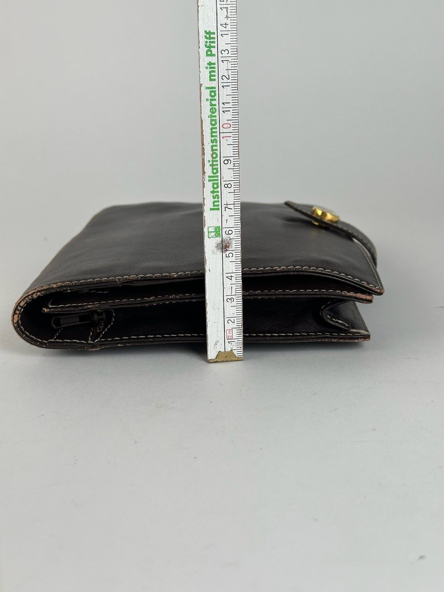 Loewe Vintage Madrid Leather clutch brown Size ONE SIZE - 8 Thumbnail