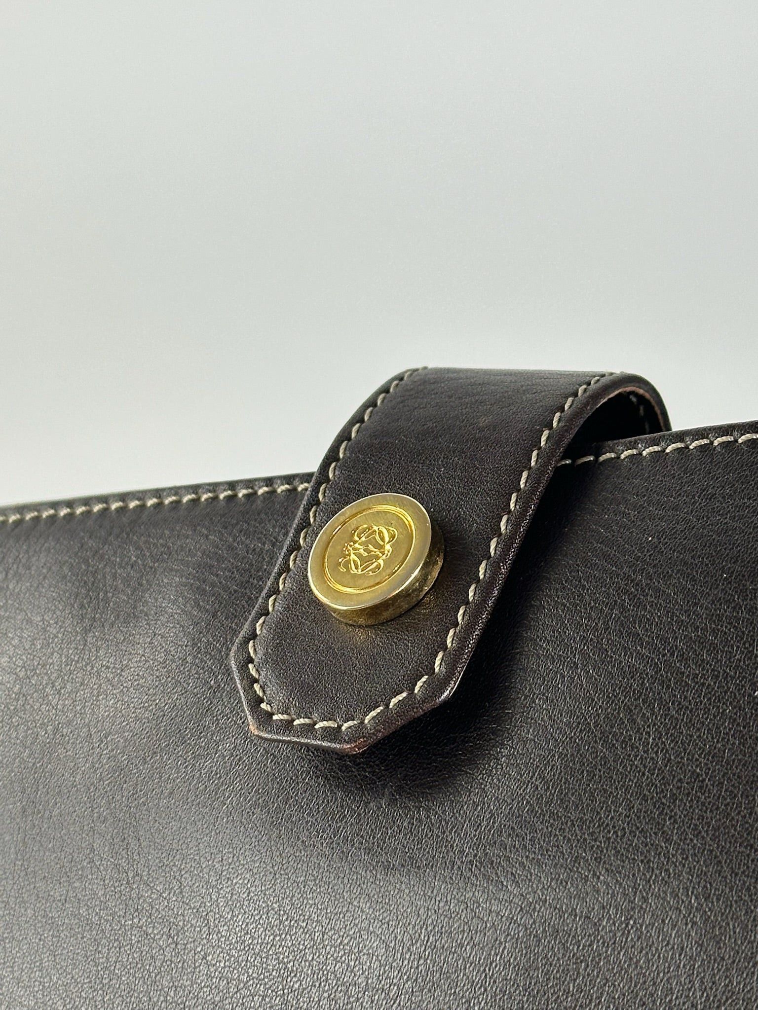 Loewe Vintage Madrid Leather clutch brown Size ONE SIZE - 3 Thumbnail