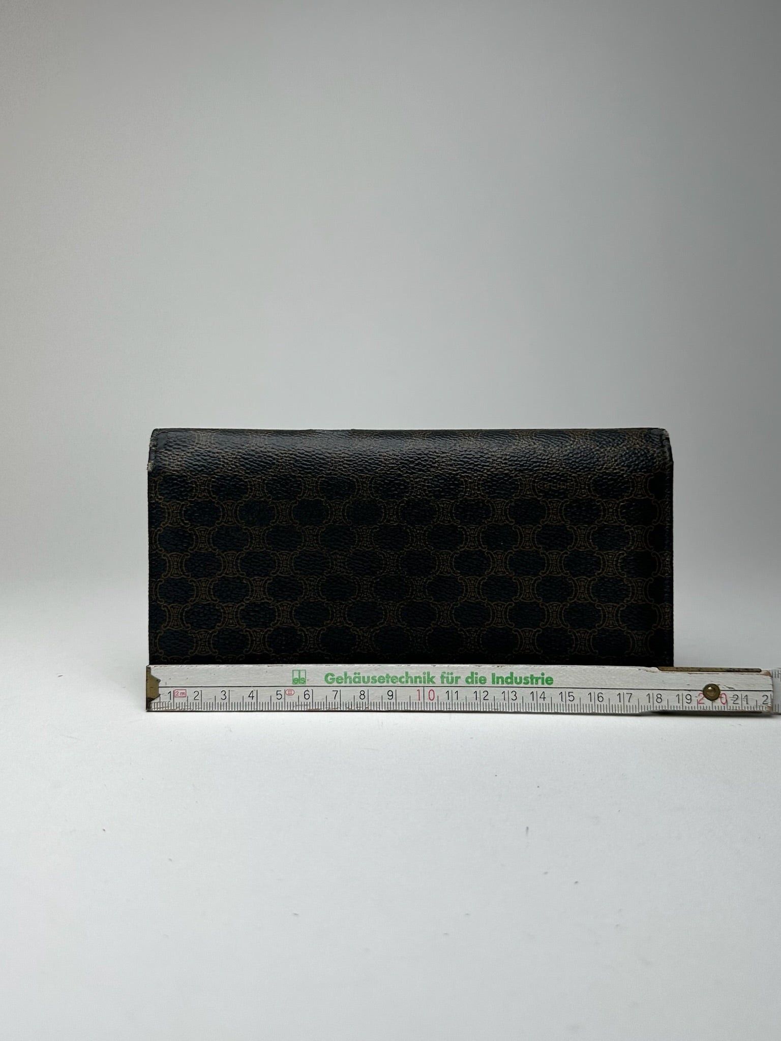Celine Vintage Leather monogram Wallet brown Size ONE SIZE - 7 Thumbnail