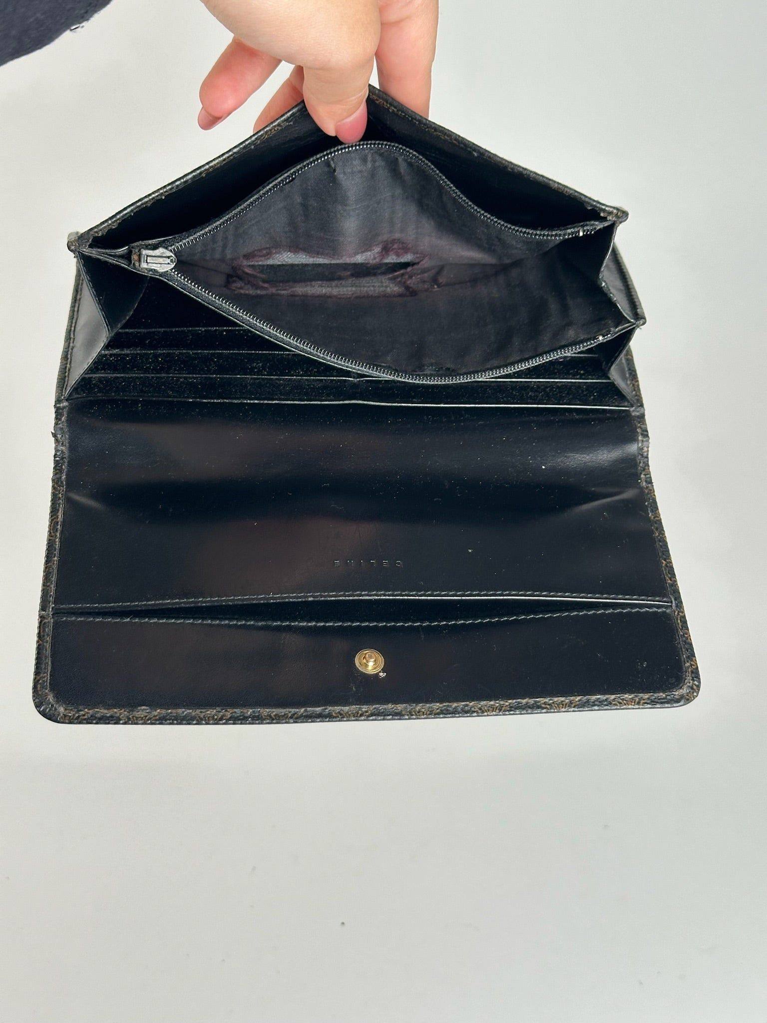 Celine Vintage Leather monogram Wallet brown Size ONE SIZE - 5 Thumbnail