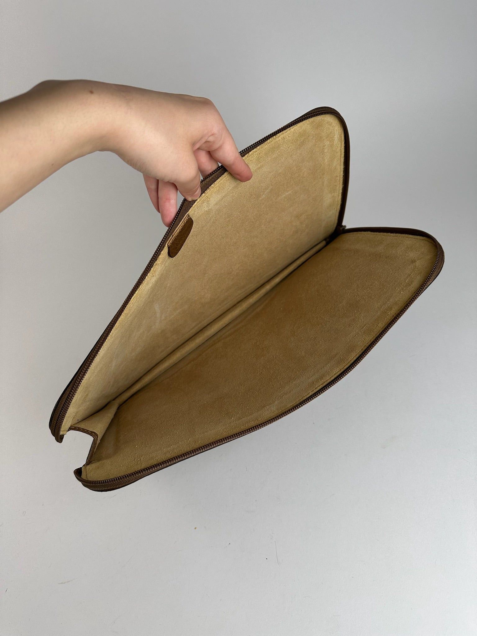 Gucci Vintage Leather clutch brown Size ONE SIZE - 4 Thumbnail