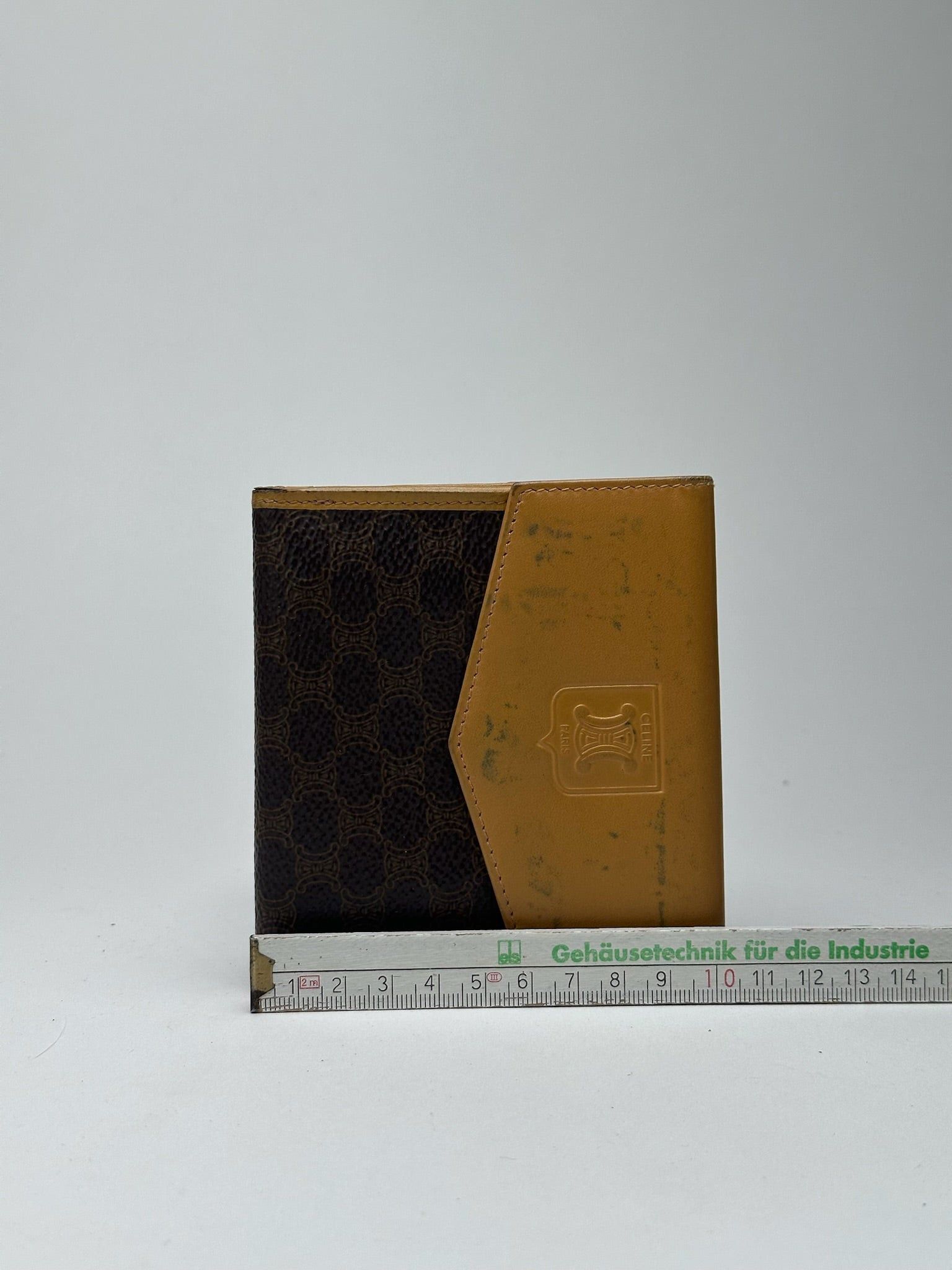 Celine Vintage Paris Leather Wallet yellow Brown Size ONE SIZE - 11 Thumbnail