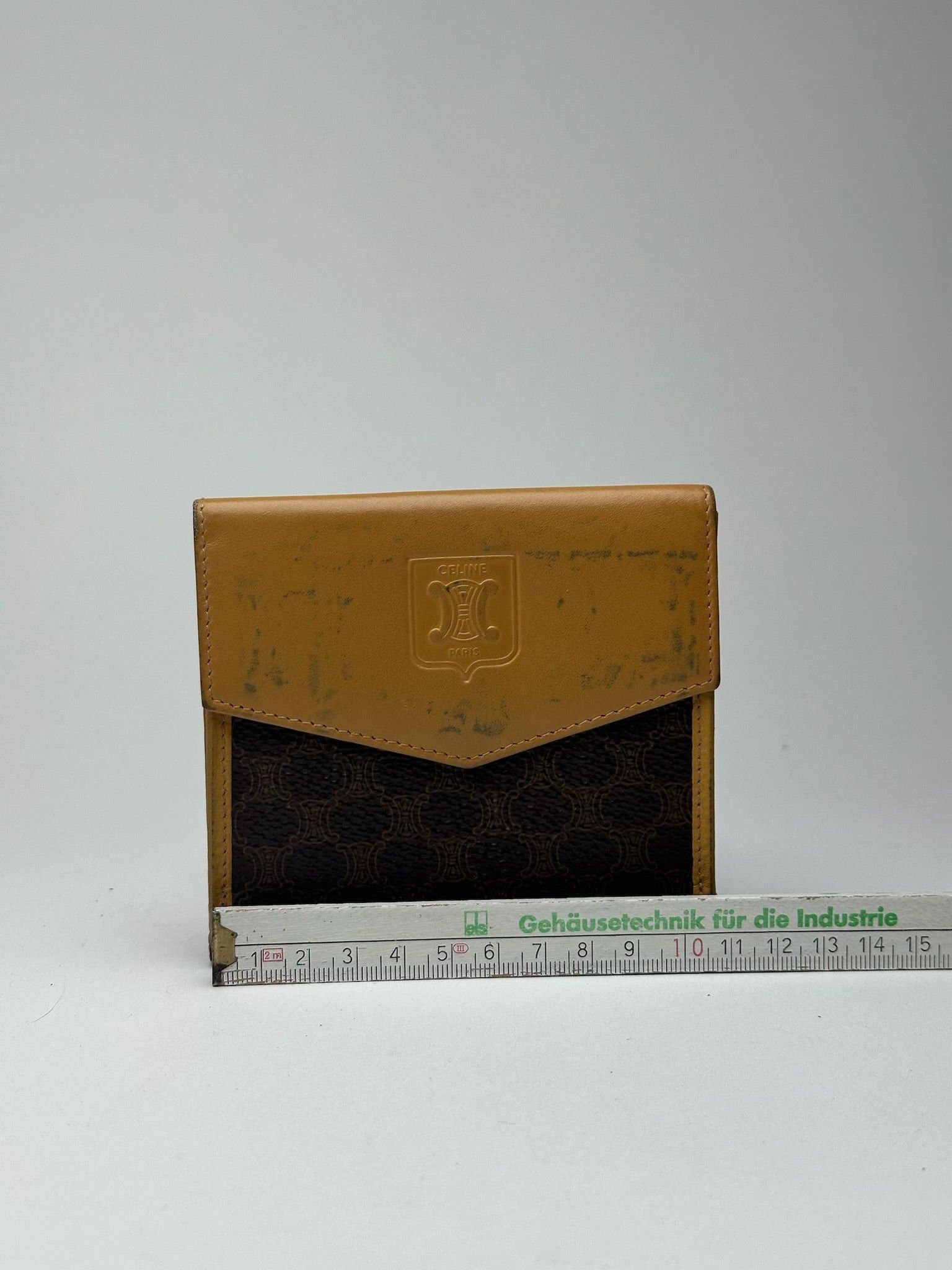 Celine Vintage Paris Leather Wallet yellow Brown Size ONE SIZE - 12 Thumbnail