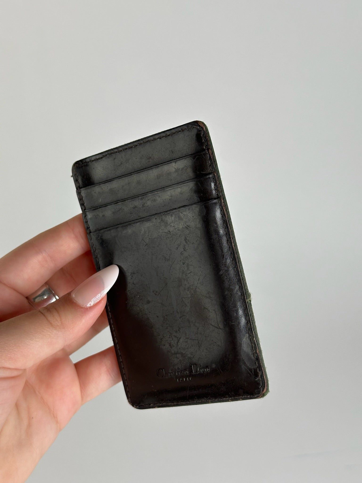 Dior Vintage Leather Card holder brown Size ONE SIZE - 4 Thumbnail
