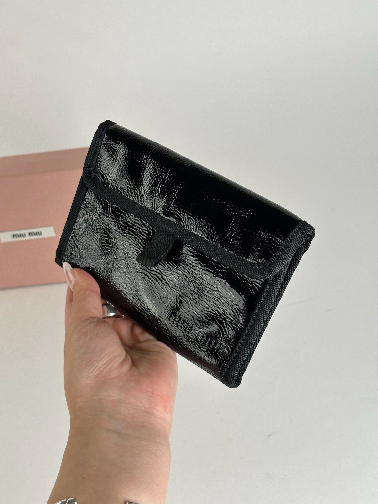 Miu Miu Vintage Canvas Wallet black Size ONE SIZE - 9 Thumbnail