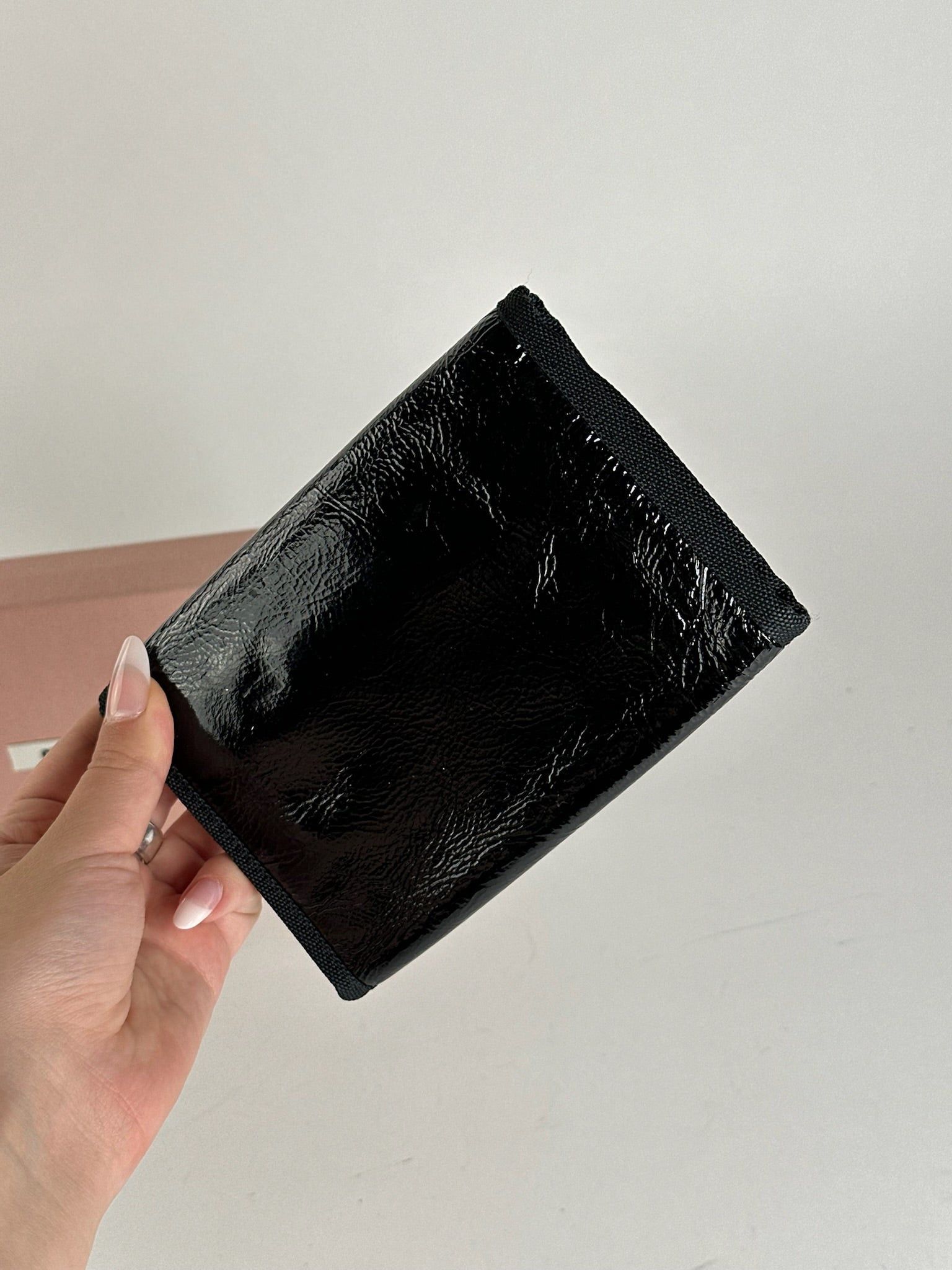 Miu Miu Vintage Canvas Wallet black Size ONE SIZE - 8 Thumbnail