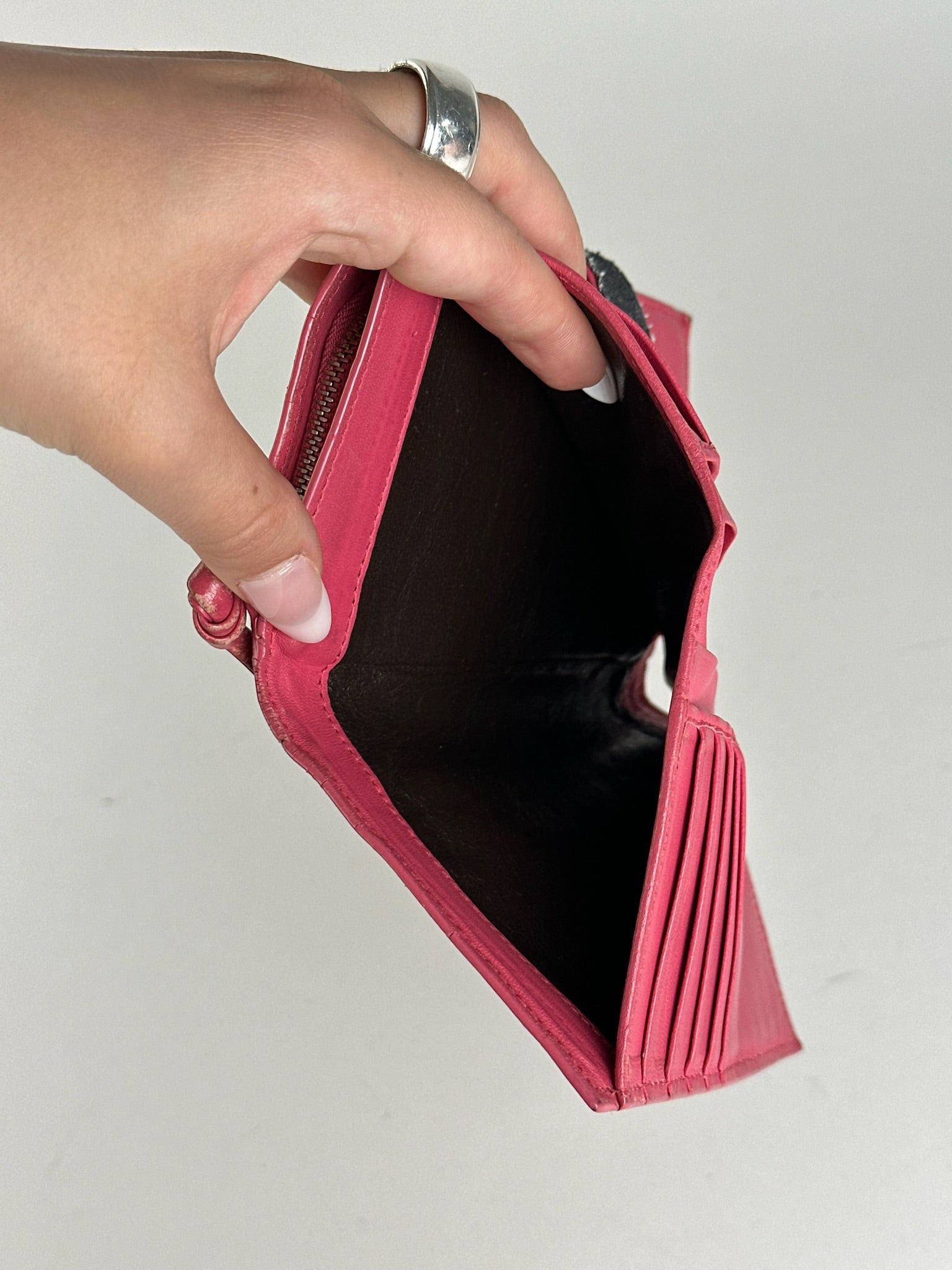 Bottega Veneta Vintage Intreciato wallet red Size ONE SIZE - 13 Thumbnail