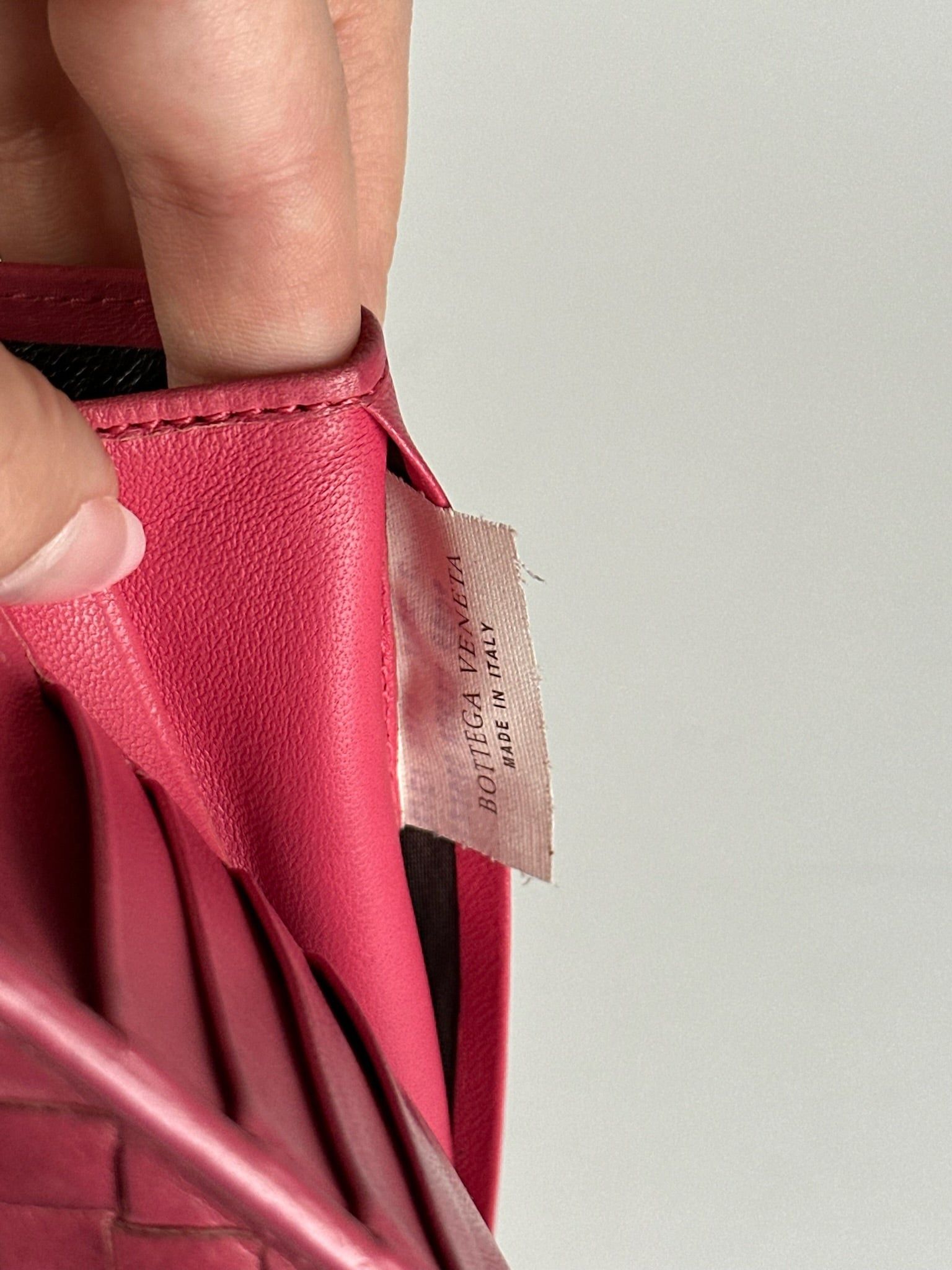 Bottega Veneta Vintage Intreciato wallet red Size ONE SIZE - 12 Thumbnail