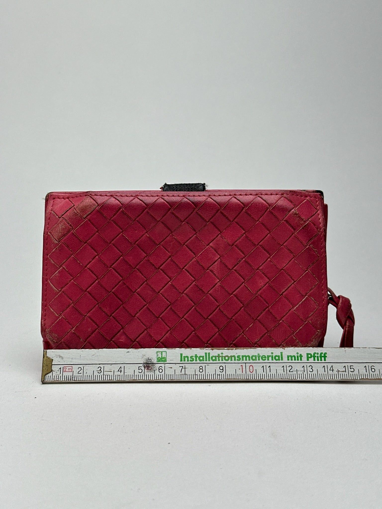 Bottega Veneta Vintage Intreciato wallet red Size ONE SIZE - 8 Thumbnail