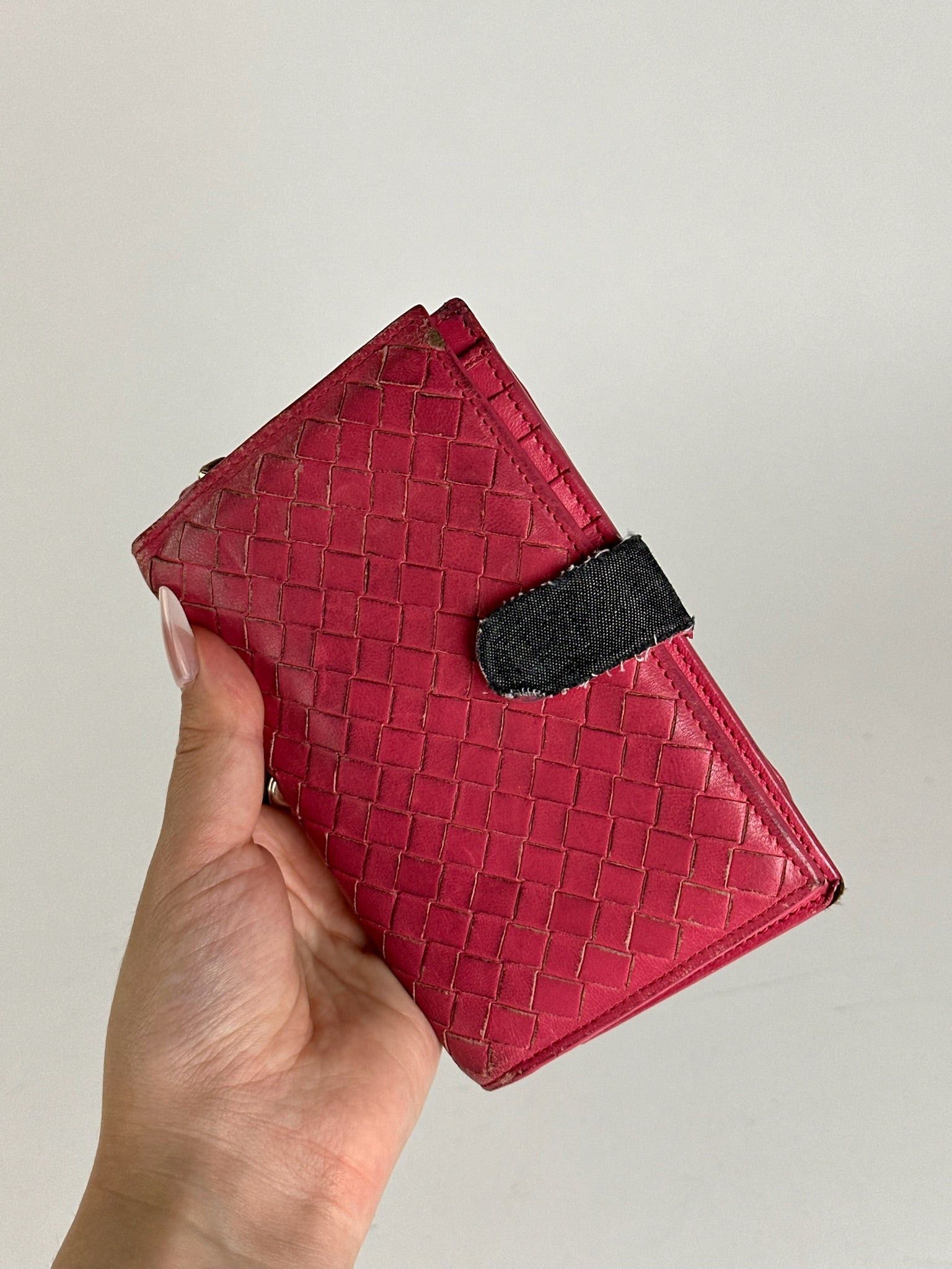 Bottega Veneta Vintage Intreciato wallet red Size ONE SIZE - 5 Thumbnail