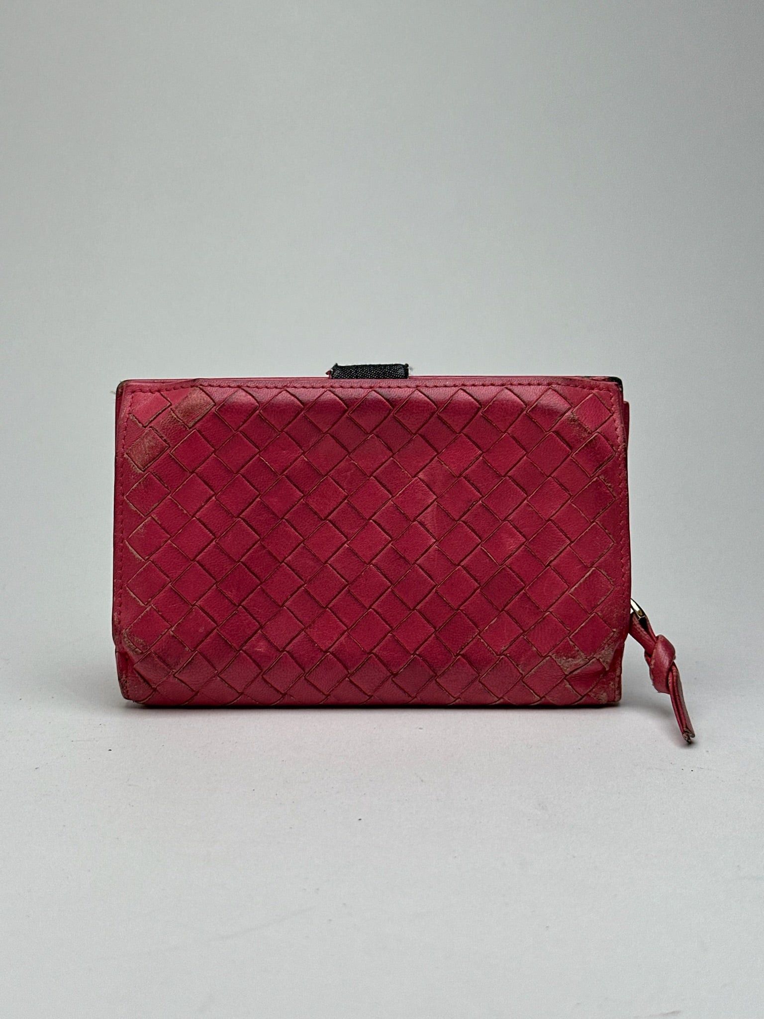 Bottega Veneta Vintage Intreciato wallet red Size ONE SIZE - 2 Thumbnail