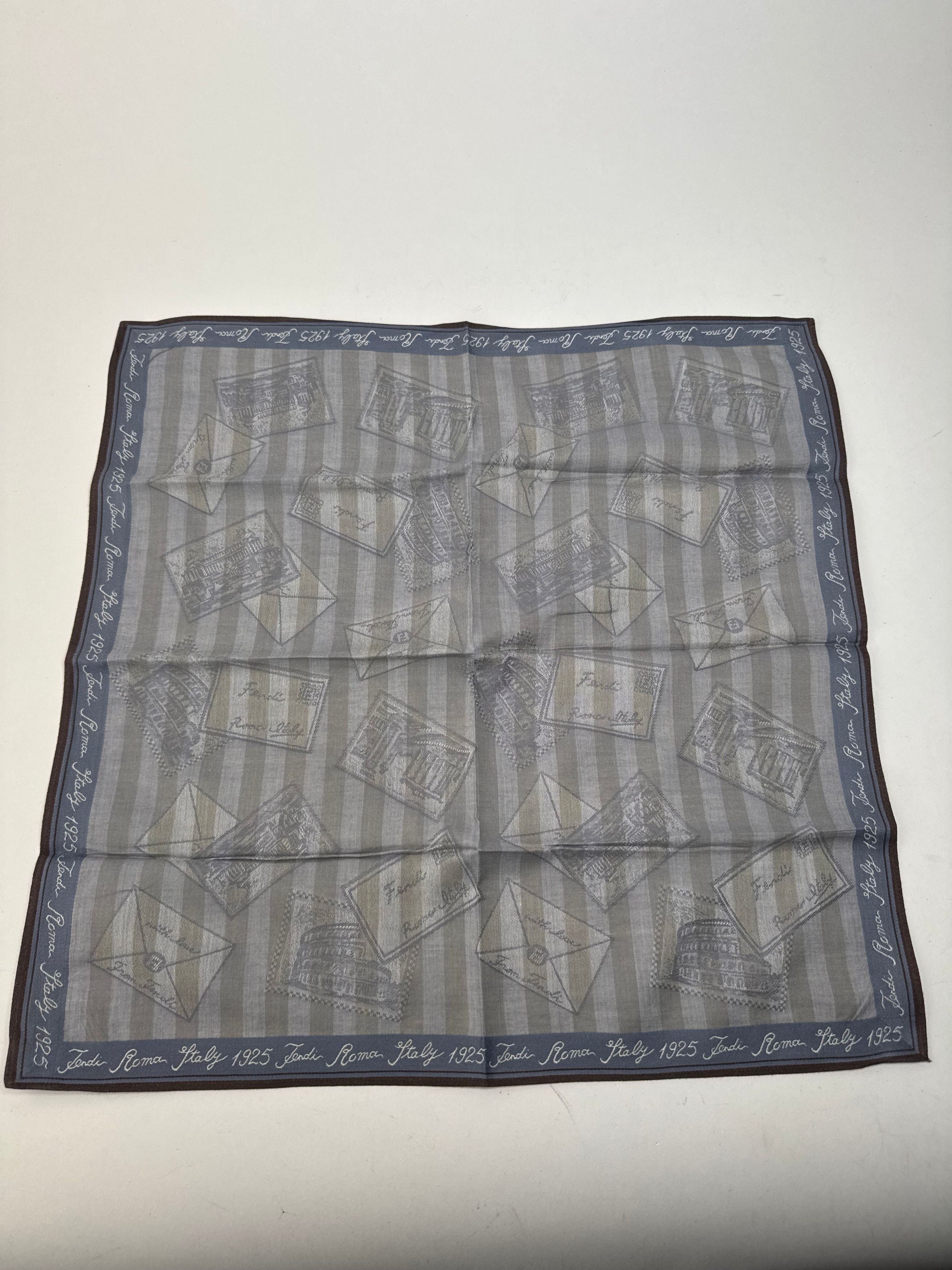 Fendi Vintage Striped scarf grey Size ONE SIZE - 9 Thumbnail