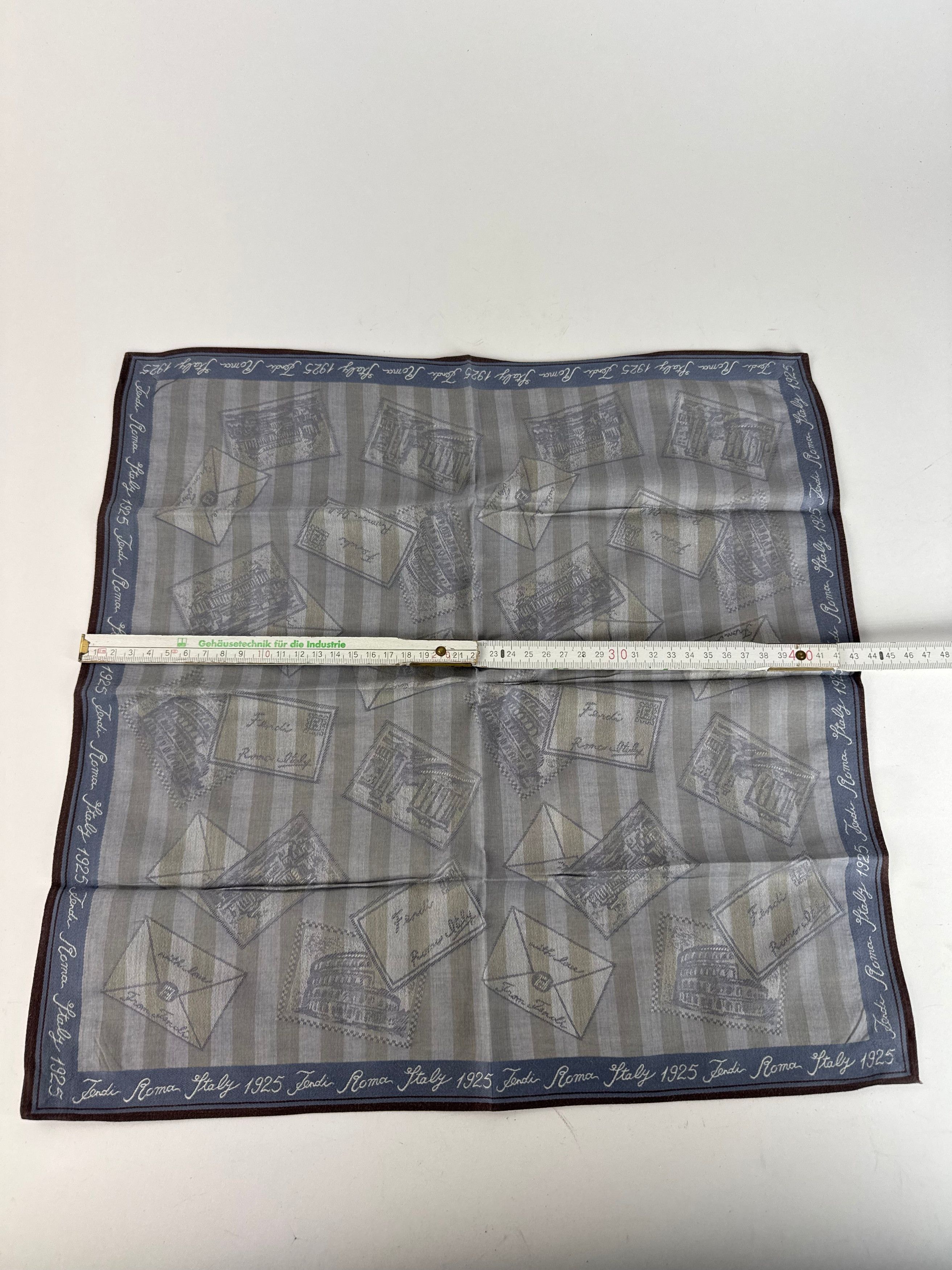 Fendi Vintage Striped scarf grey Size ONE SIZE - 7 Thumbnail
