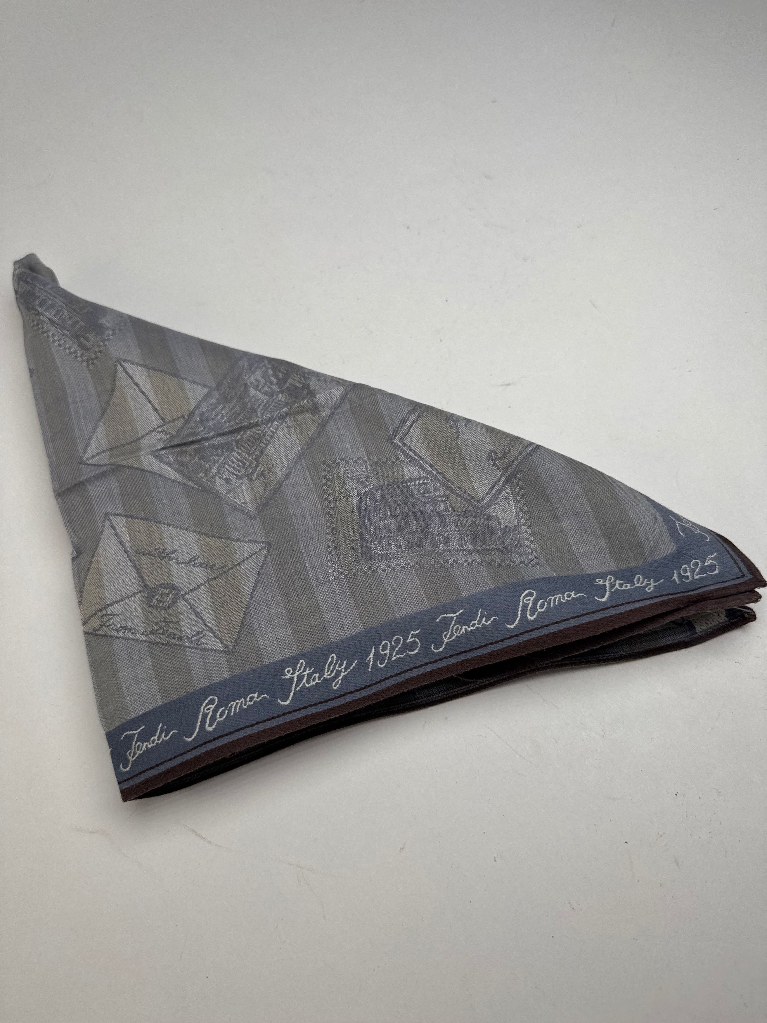 Fendi Vintage Striped scarf grey Size ONE SIZE - 8 Thumbnail
