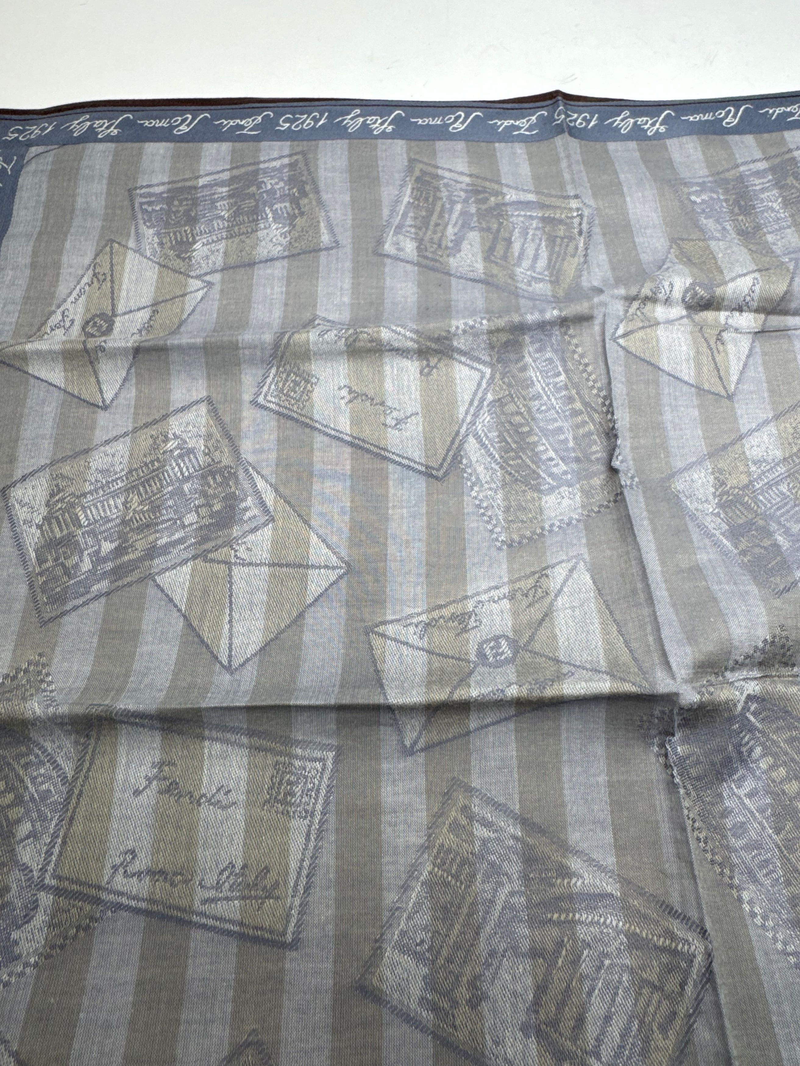 Fendi Vintage Striped scarf grey Size ONE SIZE - 5 Thumbnail