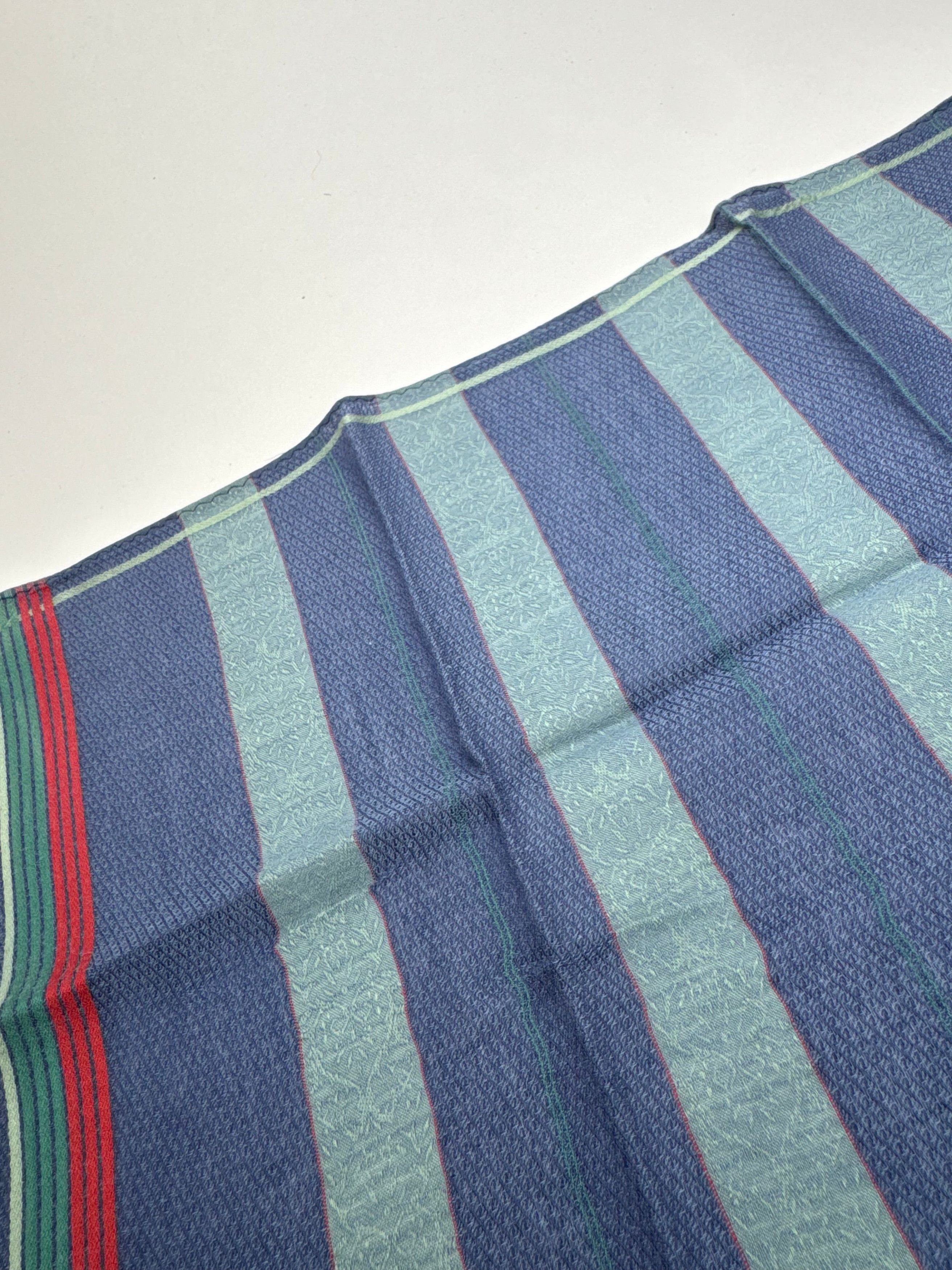 Dior Vintage Scarf Blue Striped Size ONE SIZE - 3 Thumbnail