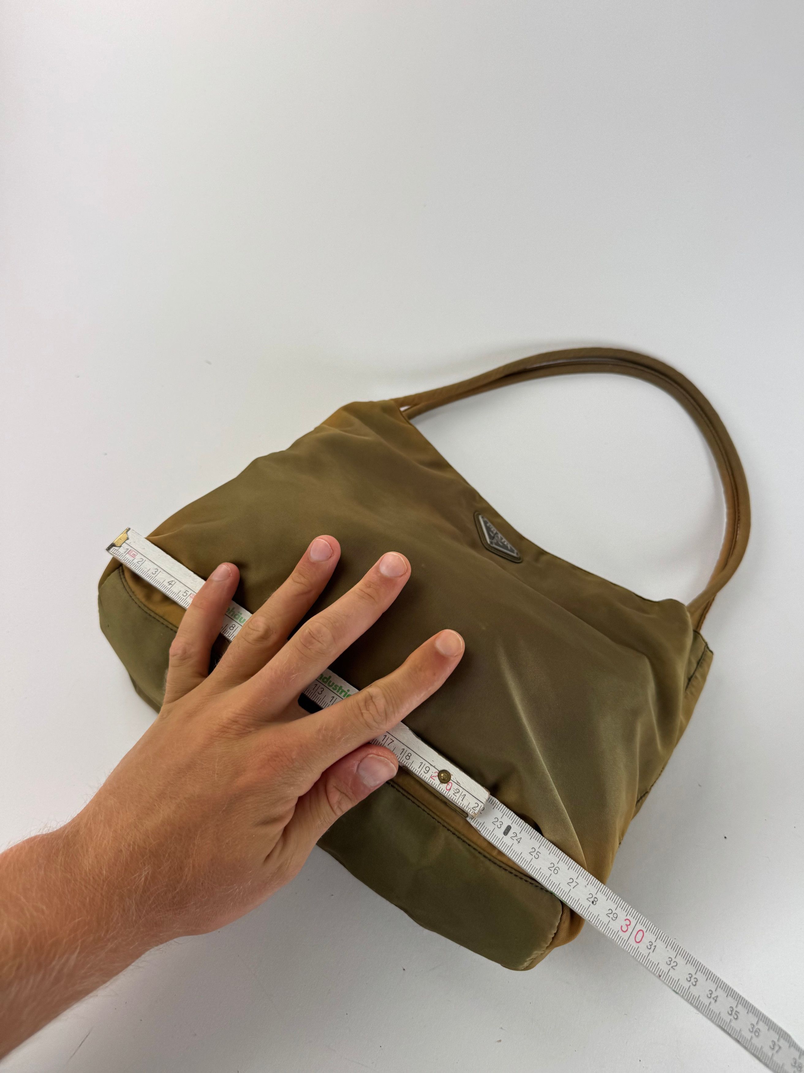 Prada Vintage Polyester bag khaki brown Size ONE SIZE - 13 Thumbnail