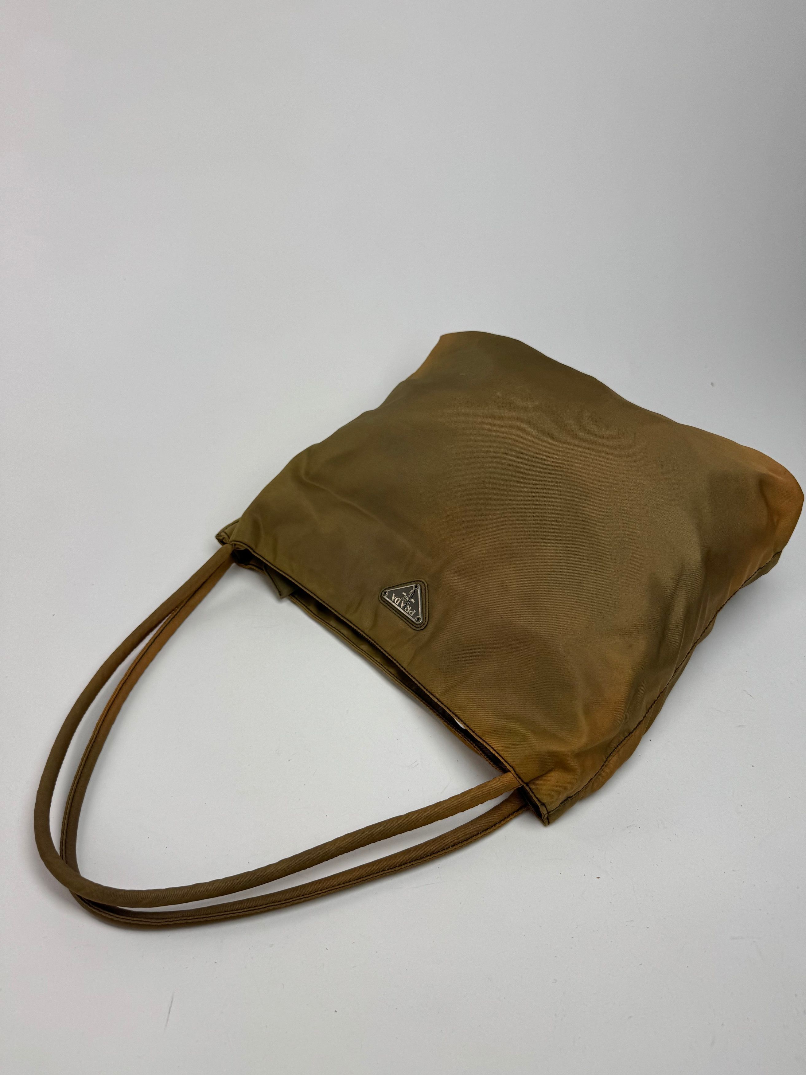 Prada Vintage Polyester bag khaki brown Size ONE SIZE - 11 Thumbnail