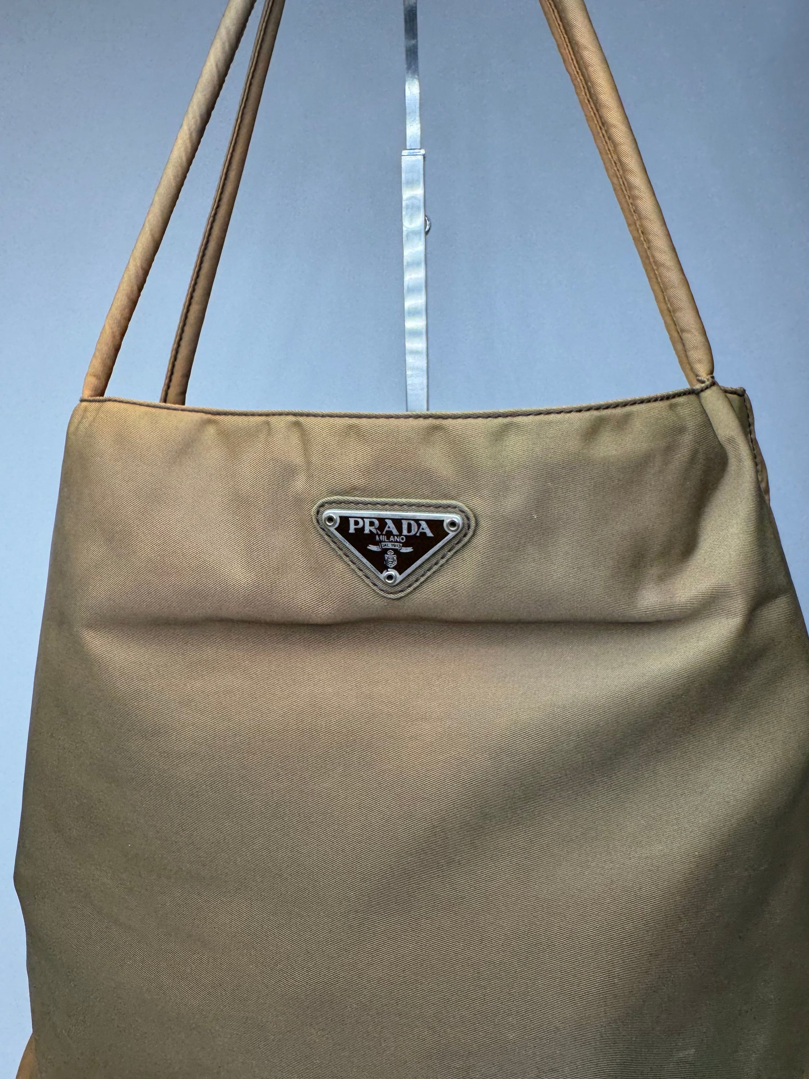 Prada Vintage Polyester bag khaki brown Size ONE SIZE - 5 Thumbnail