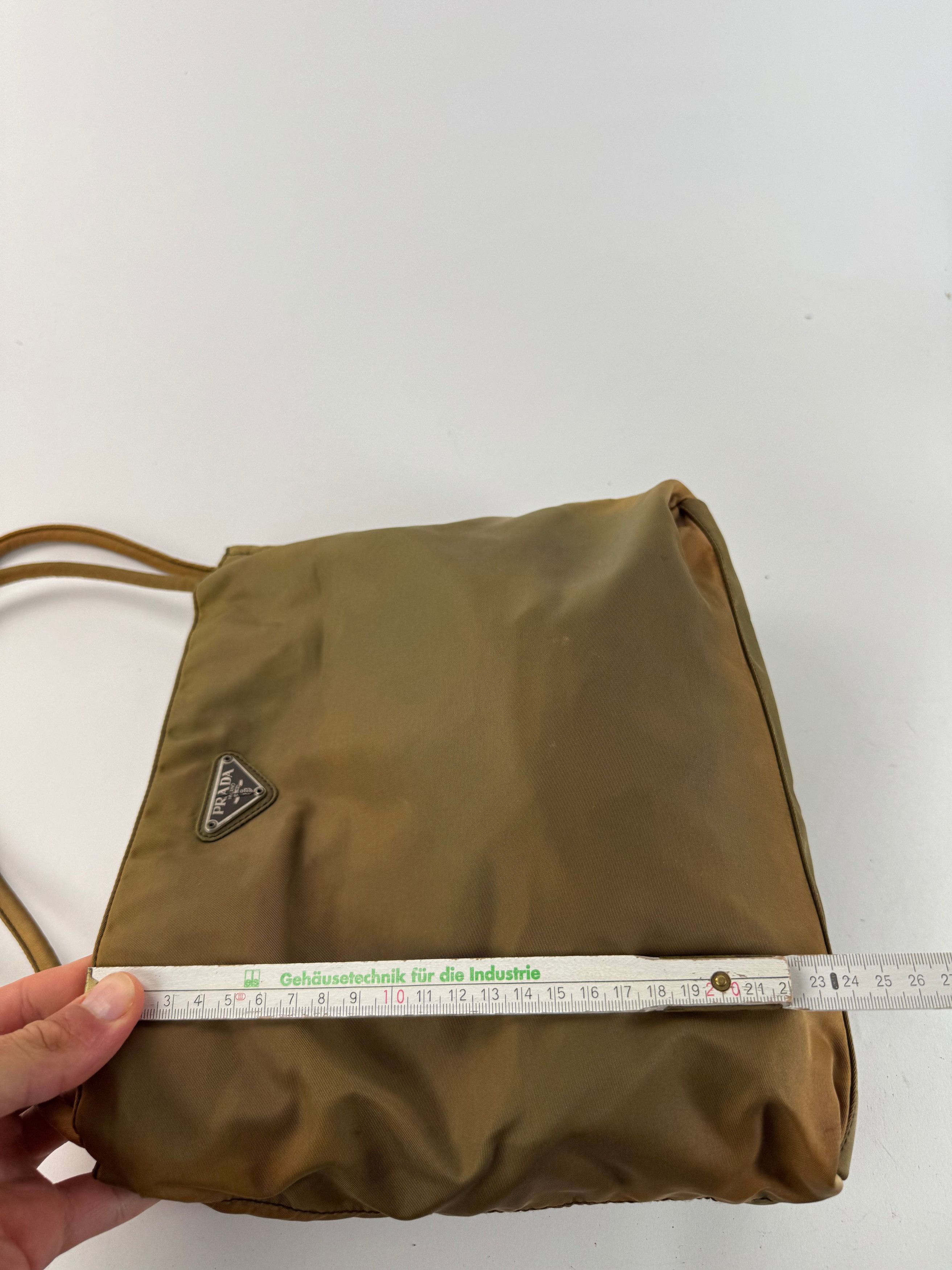 Prada Vintage Polyester bag khaki brown Size ONE SIZE - 14 Thumbnail