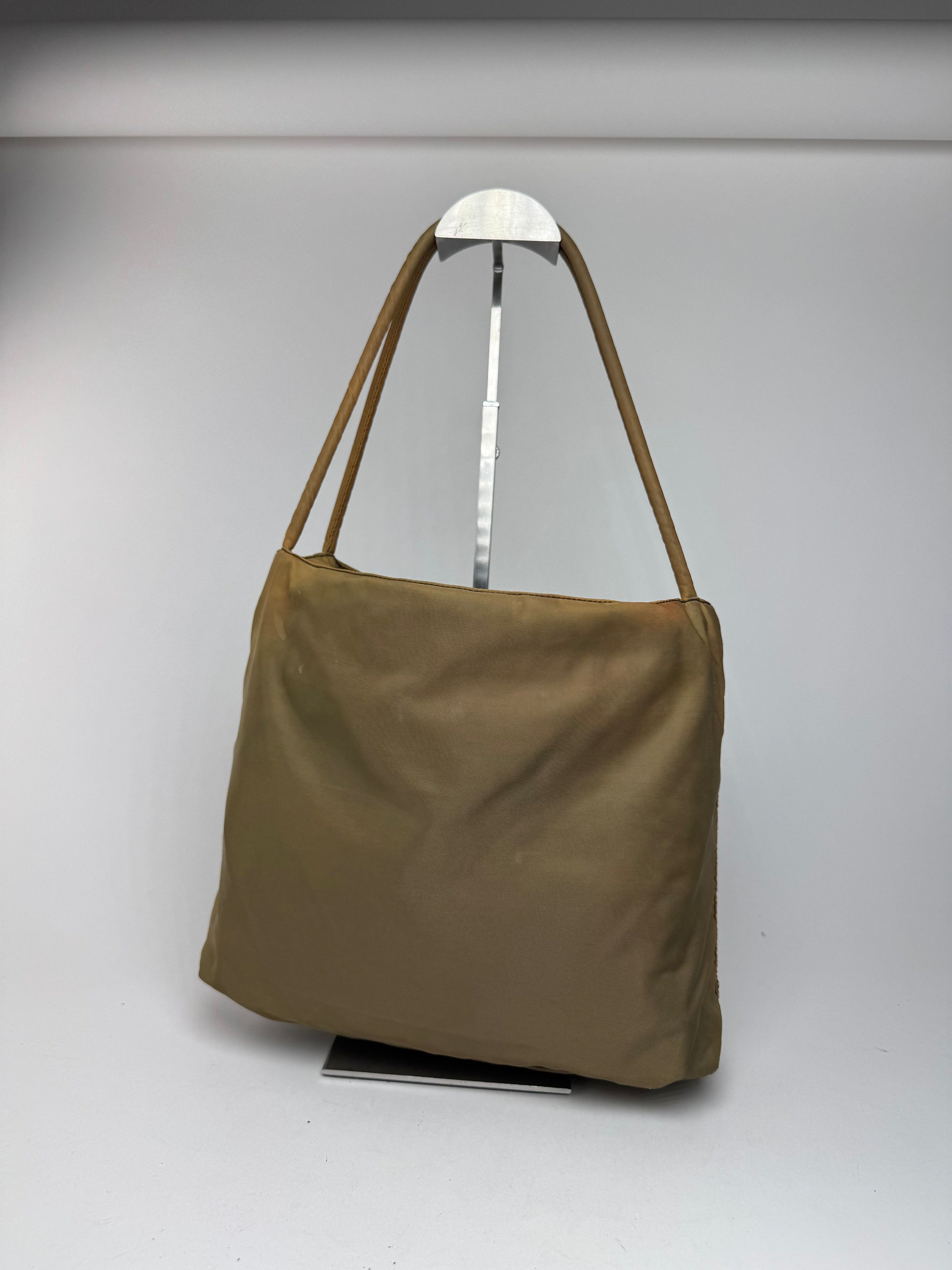 Prada Vintage Polyester bag khaki brown Size ONE SIZE - 3 Thumbnail