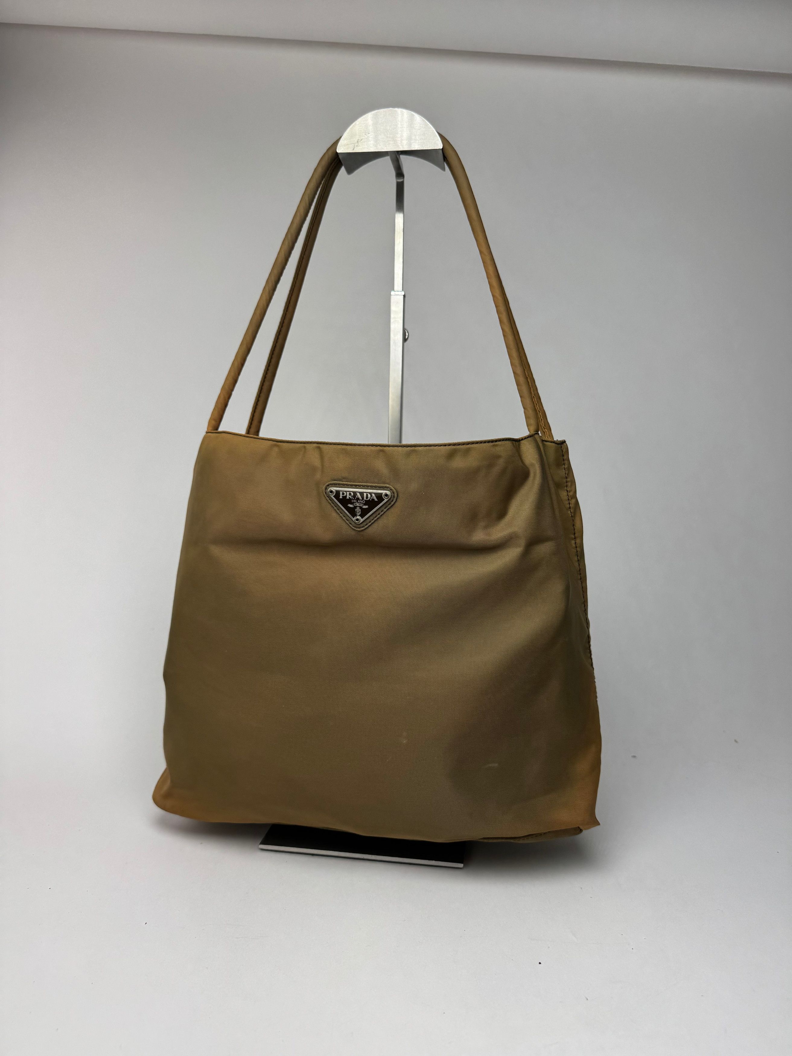 Prada Vintage Polyester bag khaki brown Size ONE SIZE - 7 Thumbnail