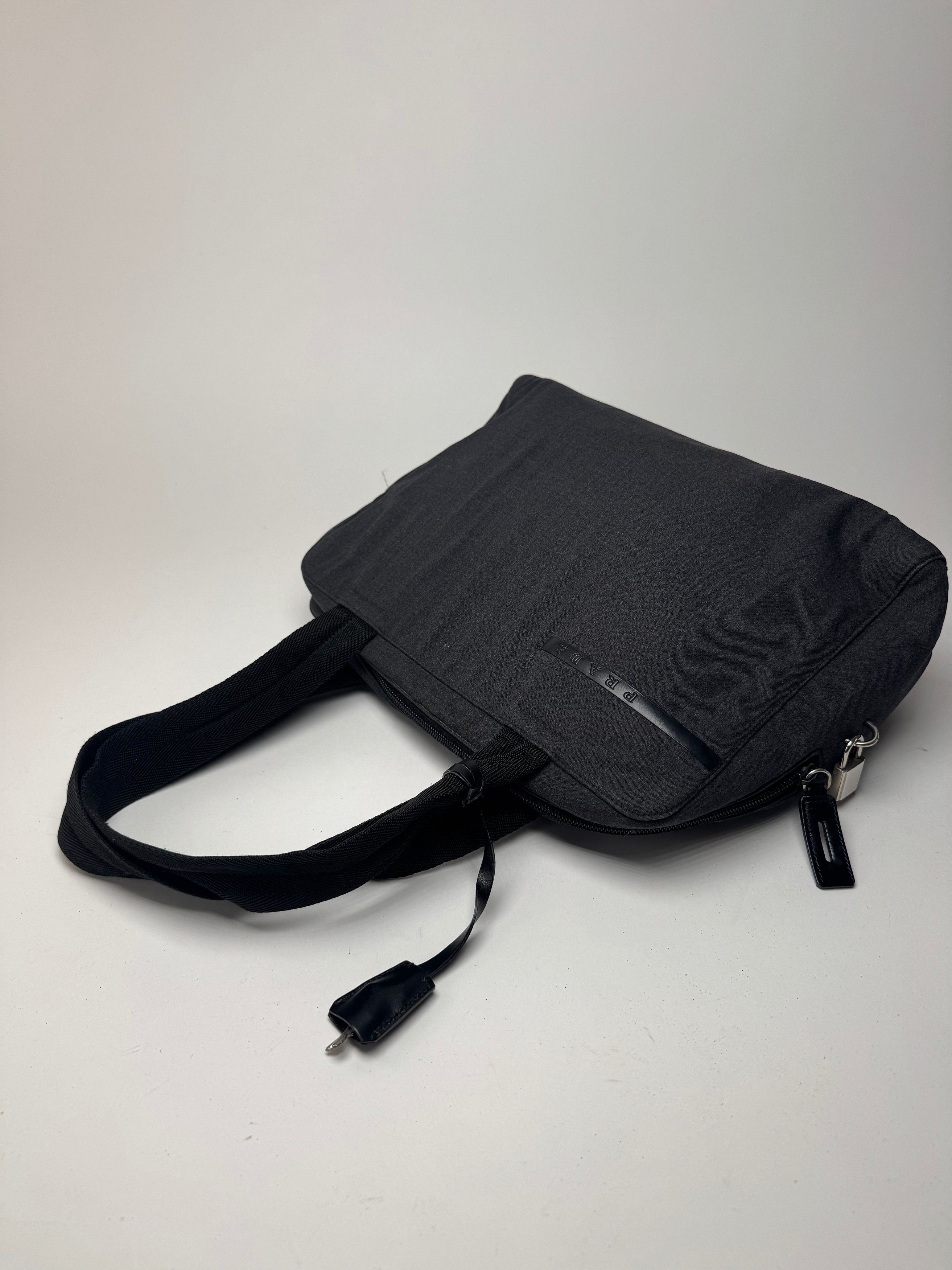 Prada Vintage Sport Canvas Bag Anthrazite Size ONE SIZE - 11 Thumbnail