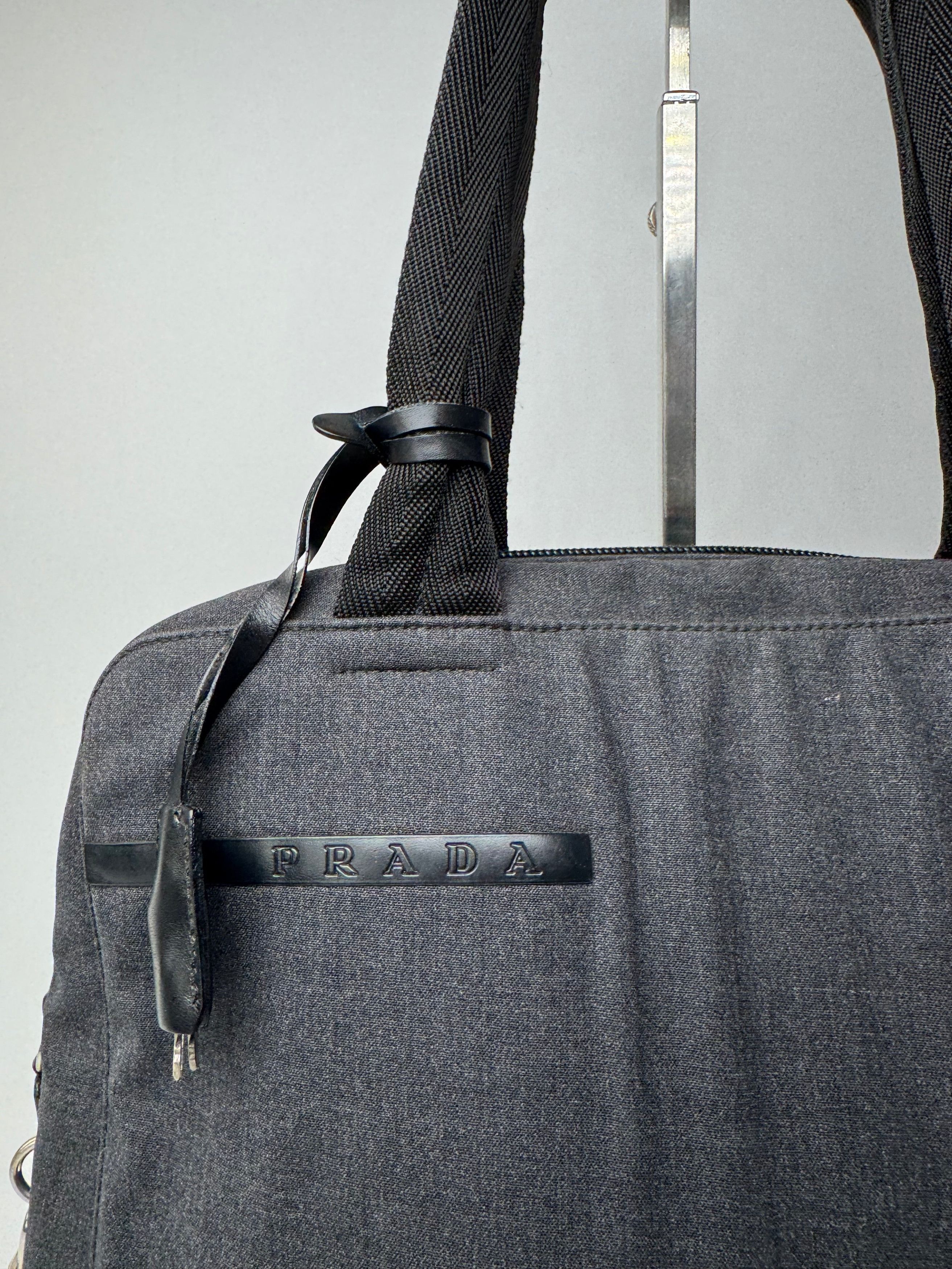 Prada Vintage Sport Canvas Bag Anthrazite Size ONE SIZE - 6 Thumbnail