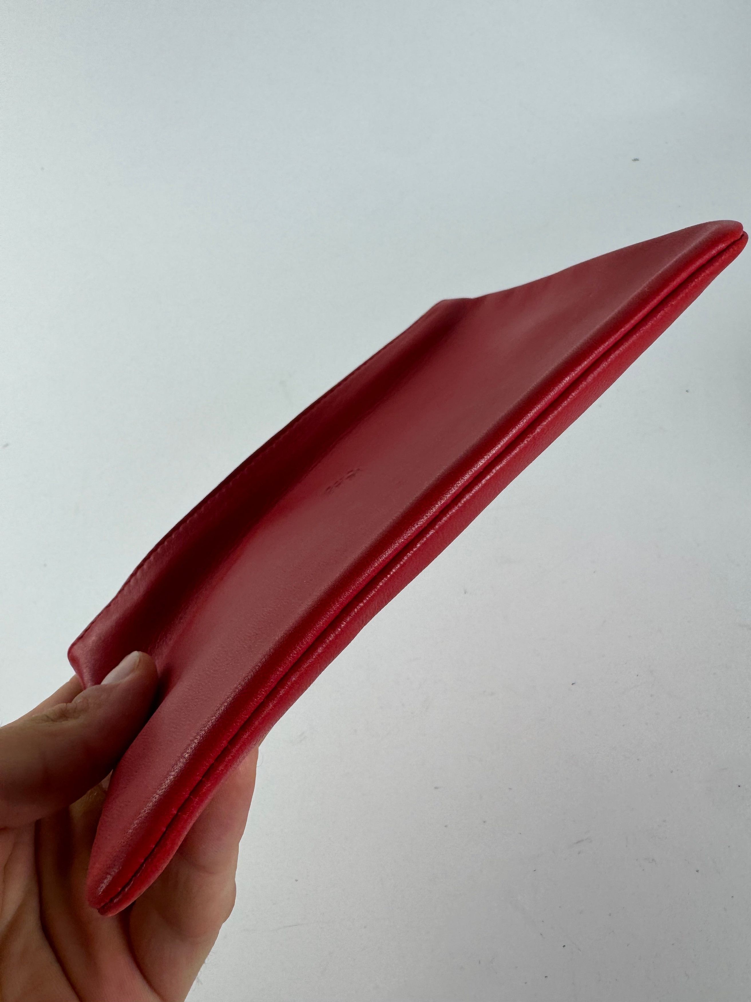 Loewe Vintage Anagram Leather Clutch Red Size ONE SIZE - 5 Thumbnail