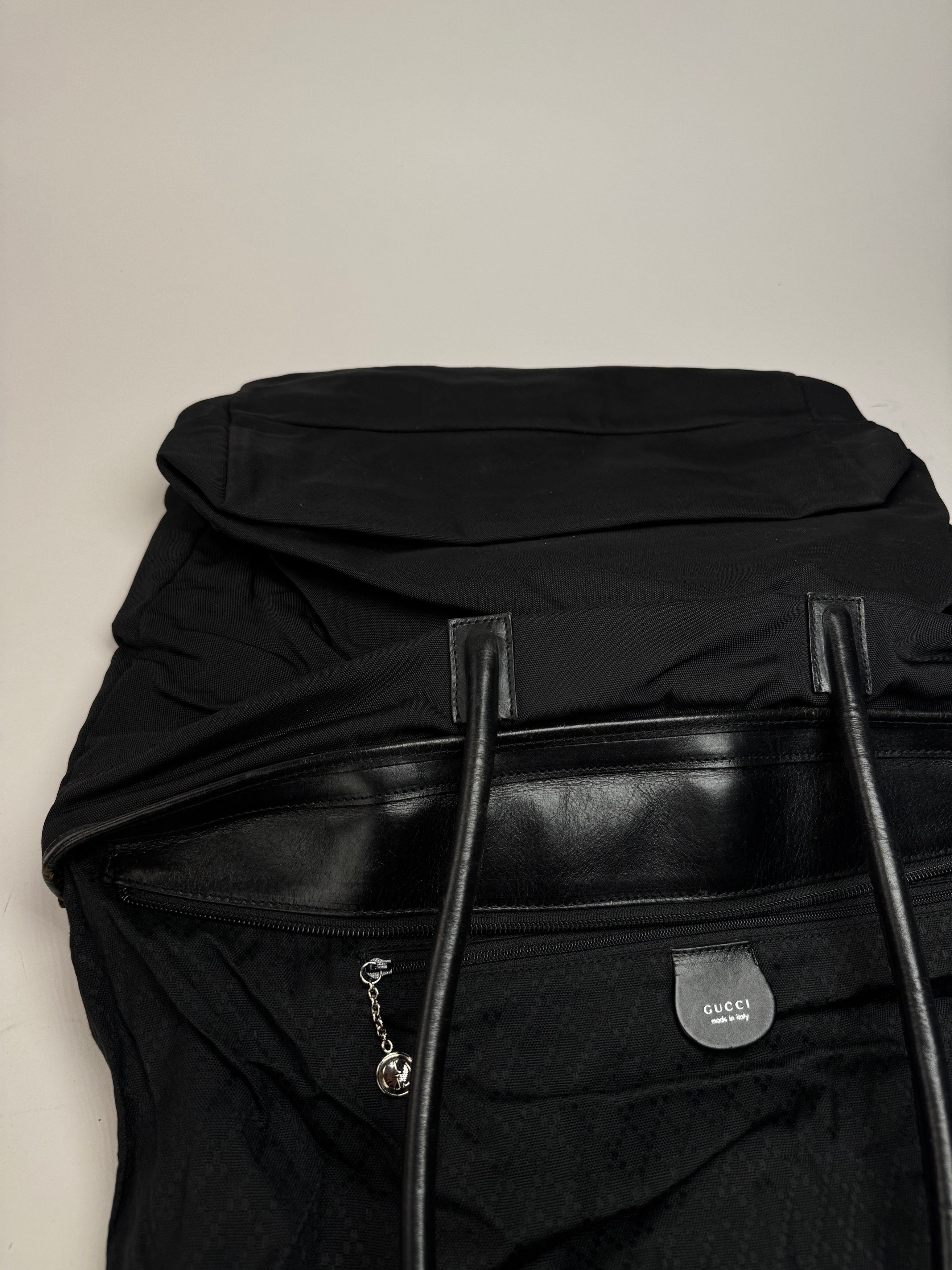 Gucci Vintage Leather cotton bag black Size ONE SIZE - 4 Thumbnail