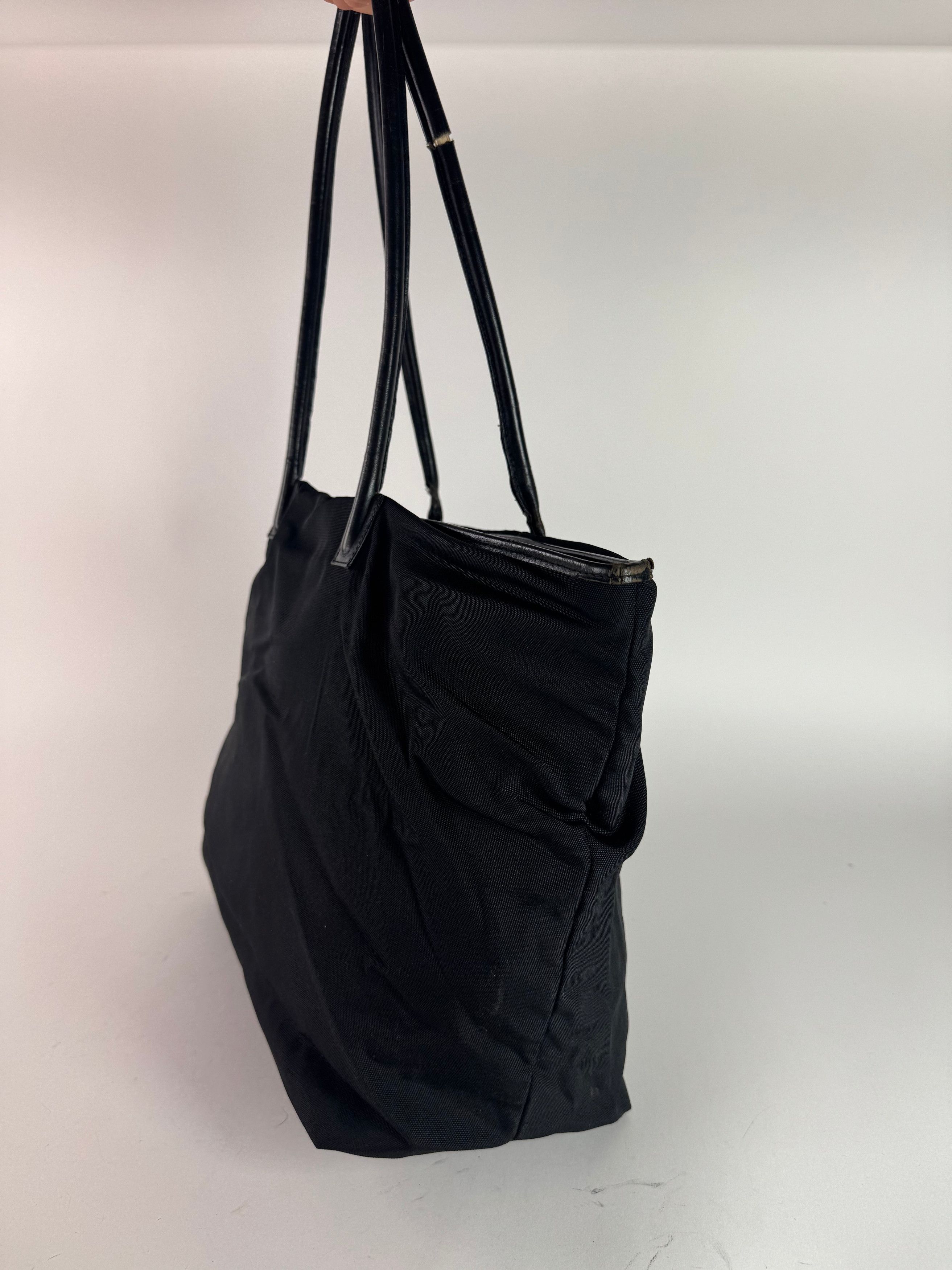 Gucci Vintage Leather cotton bag black Size ONE SIZE - 2 Thumbnail