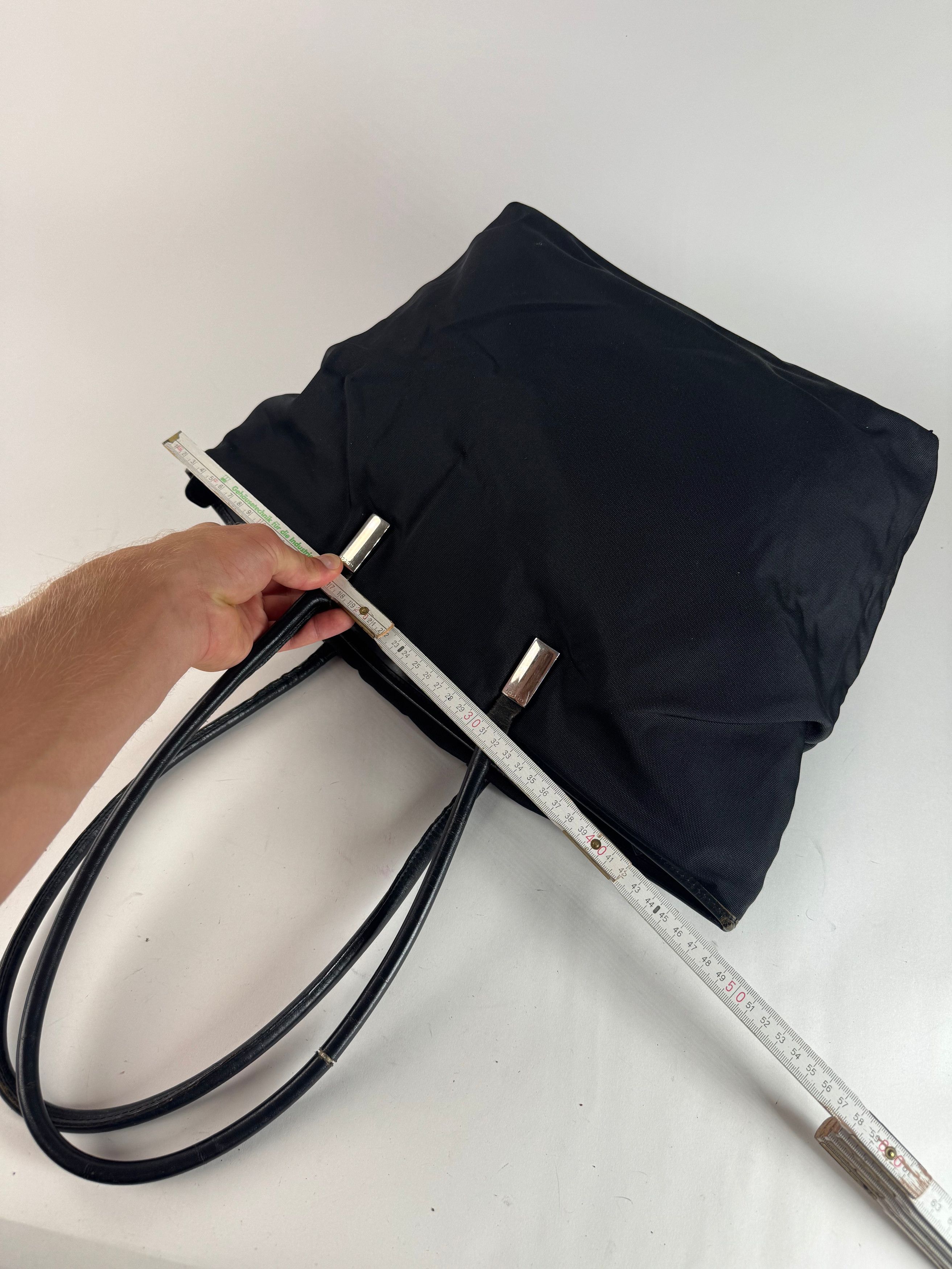 Gucci Vintage Leather cotton bag black Size ONE SIZE - 12 Thumbnail