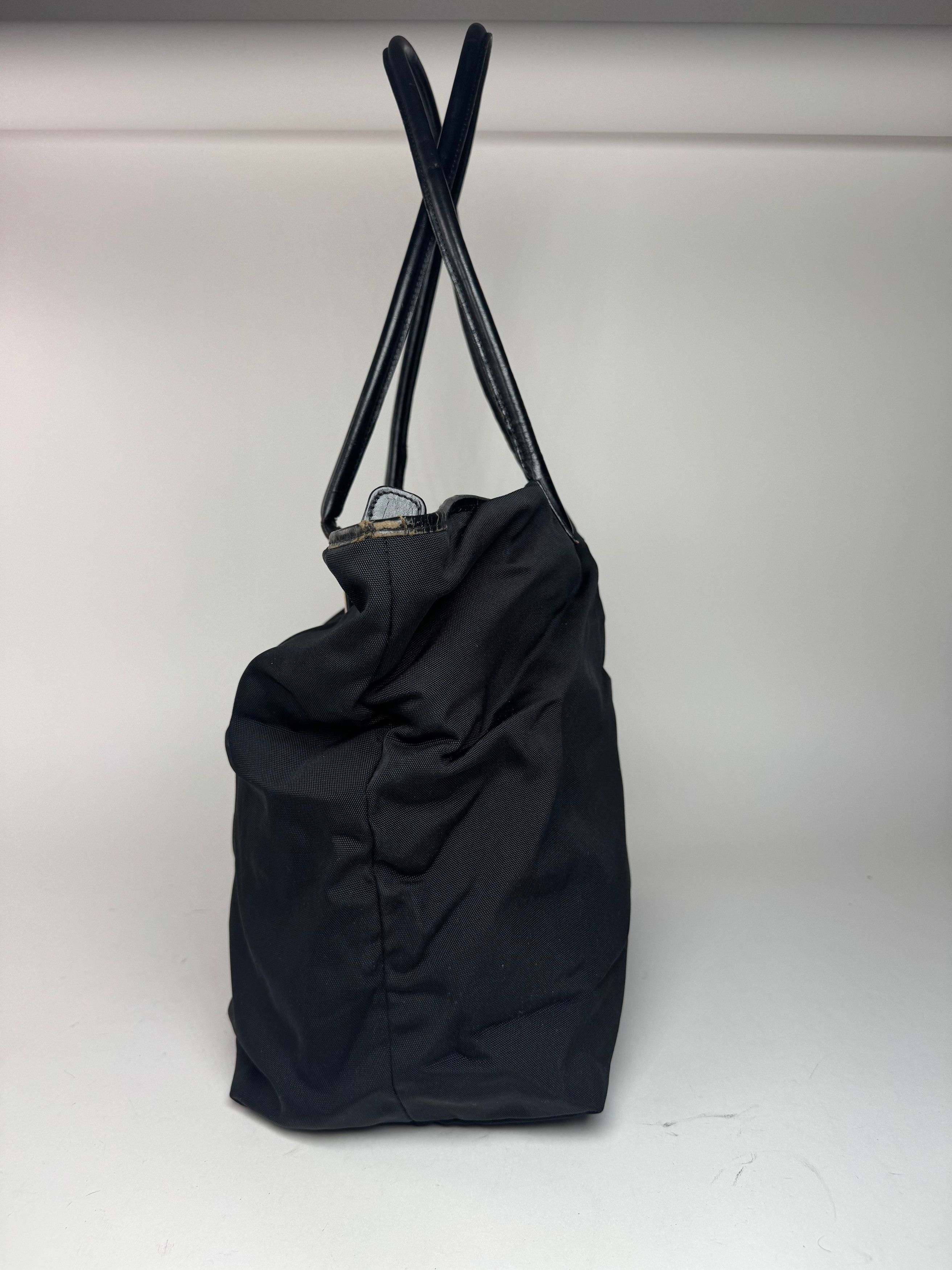 Gucci Vintage Leather cotton bag black Size ONE SIZE - 9 Thumbnail